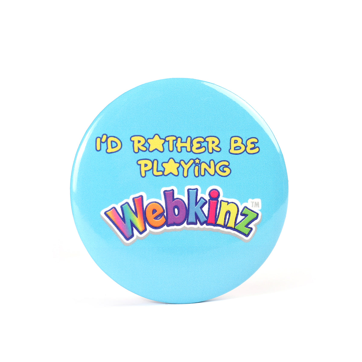 Id Rather Be Playing Webkinz 2.2 Inch Pinback Button