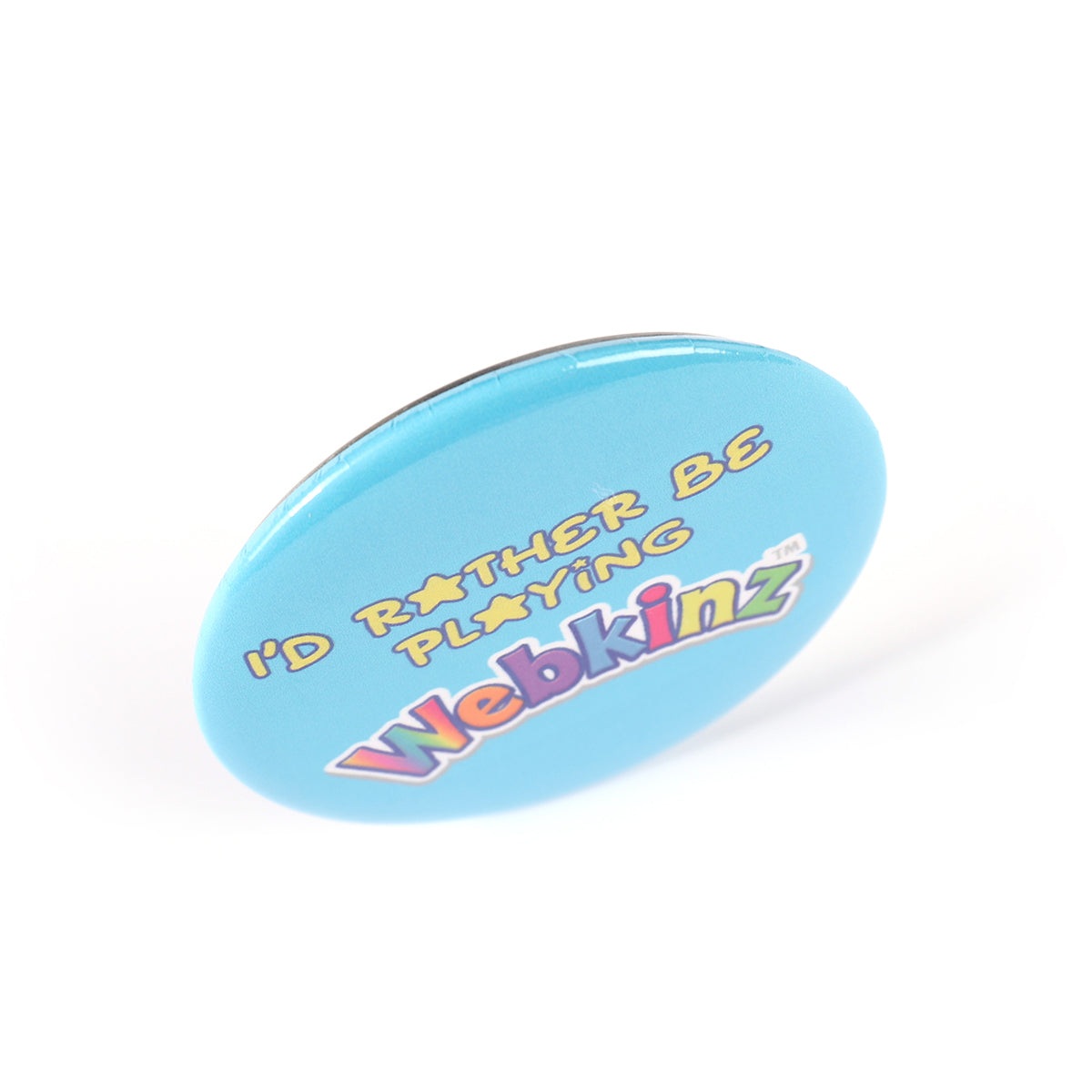Id Rather Be Playing Webkinz 2.2 Inch Pinback Button