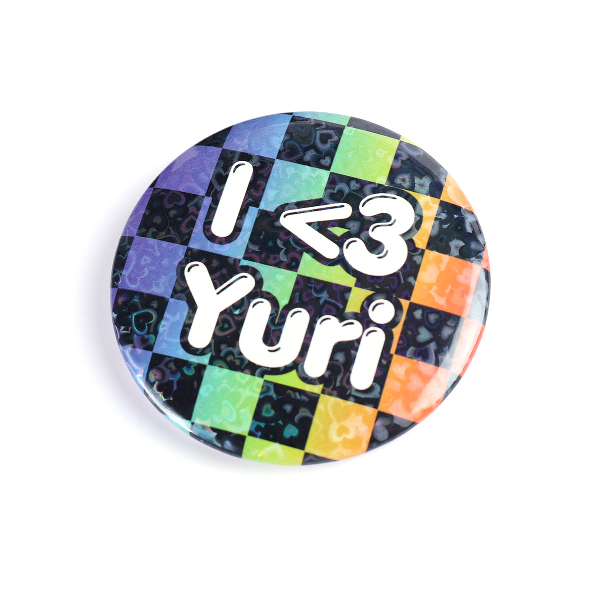 I <3 Yuri 2.2 Inch Holographic Pinback Button