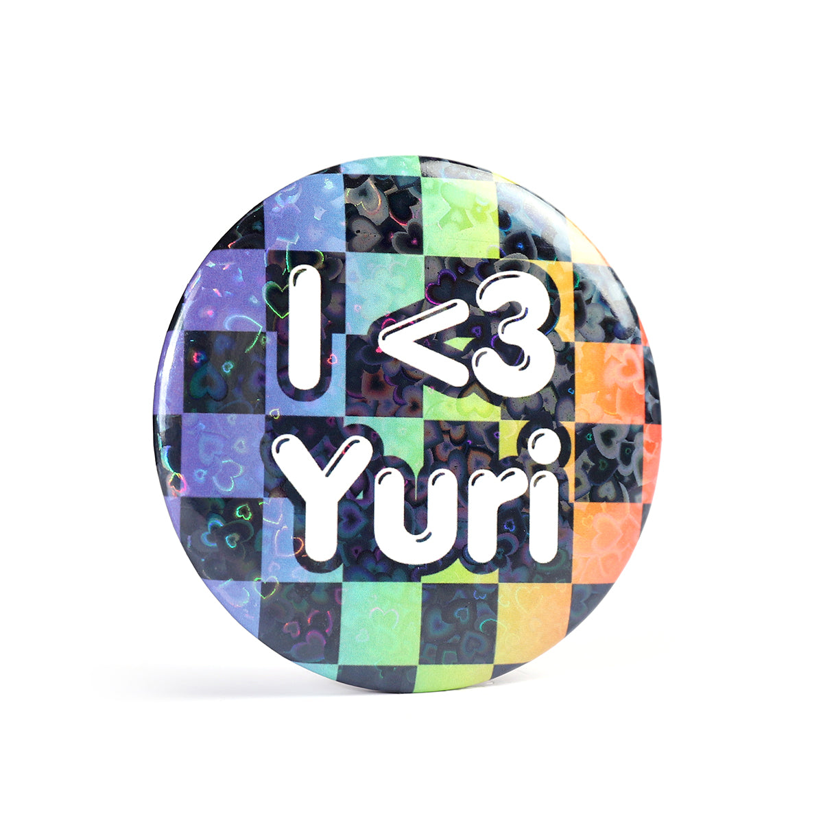 I <3 Yuri 2.2 Inch Holographic Pinback Button