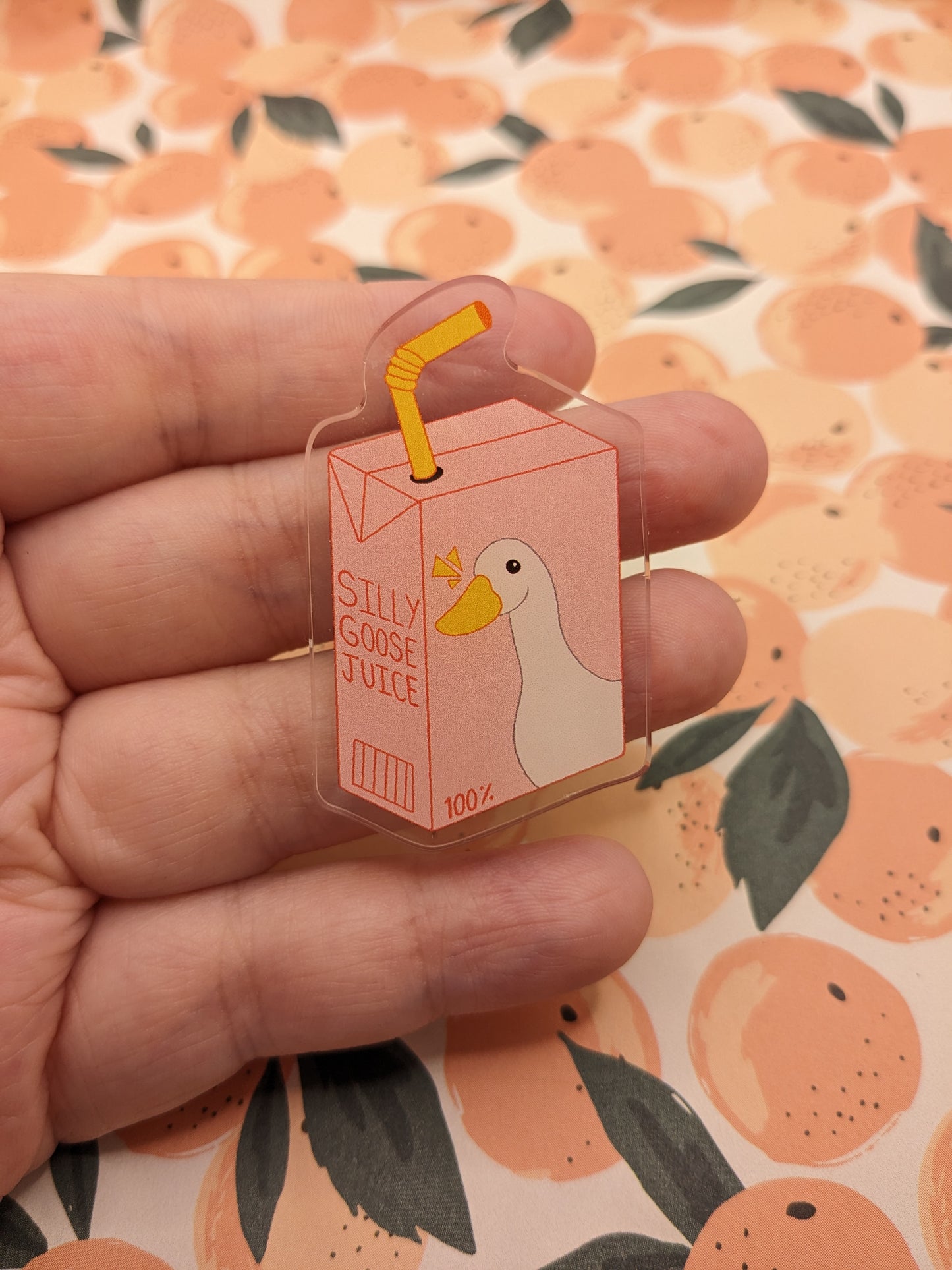 Silly Goose Juice! - Acrylic Pin