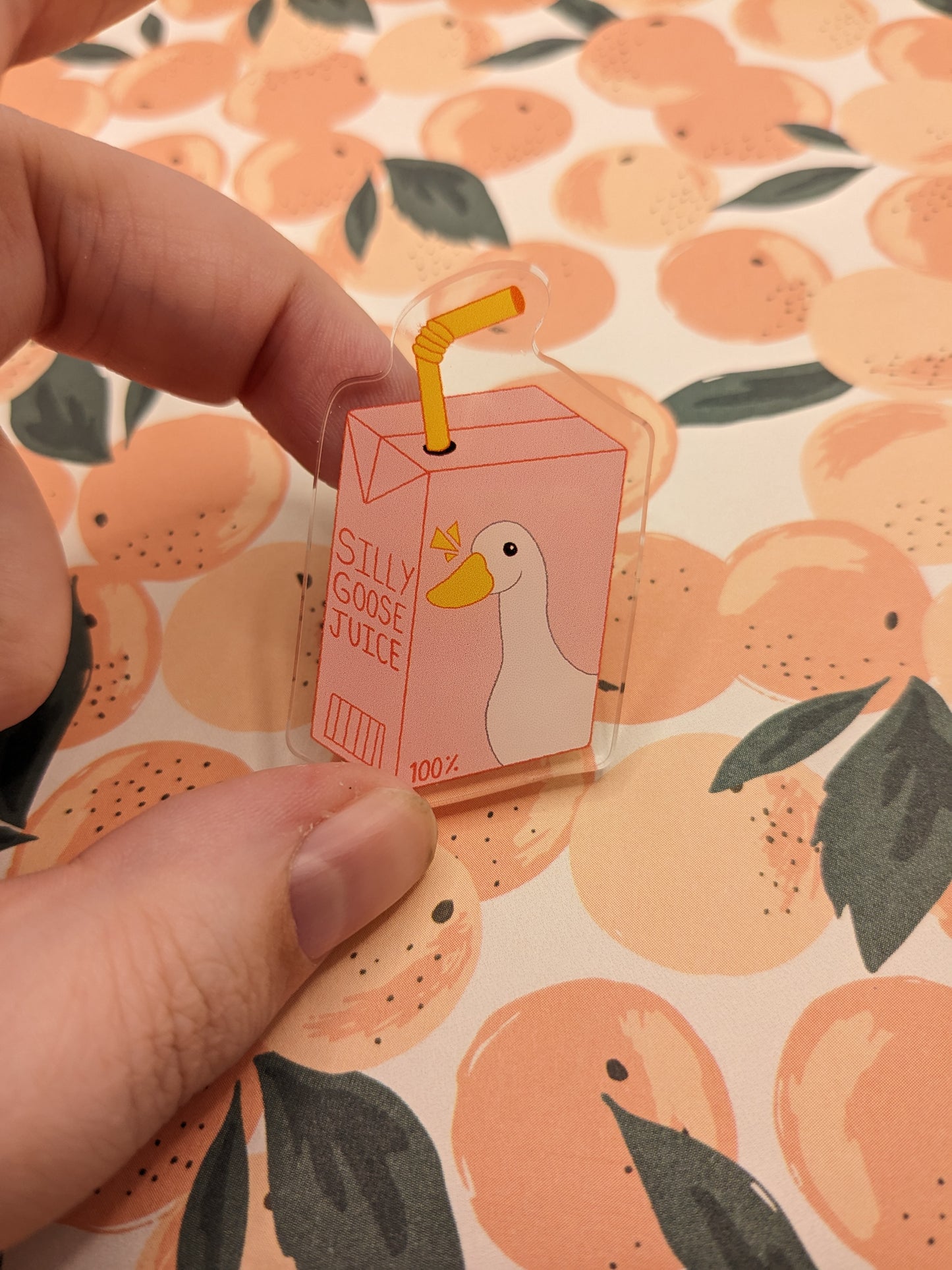 Silly Goose Juice! - Acrylic Pin