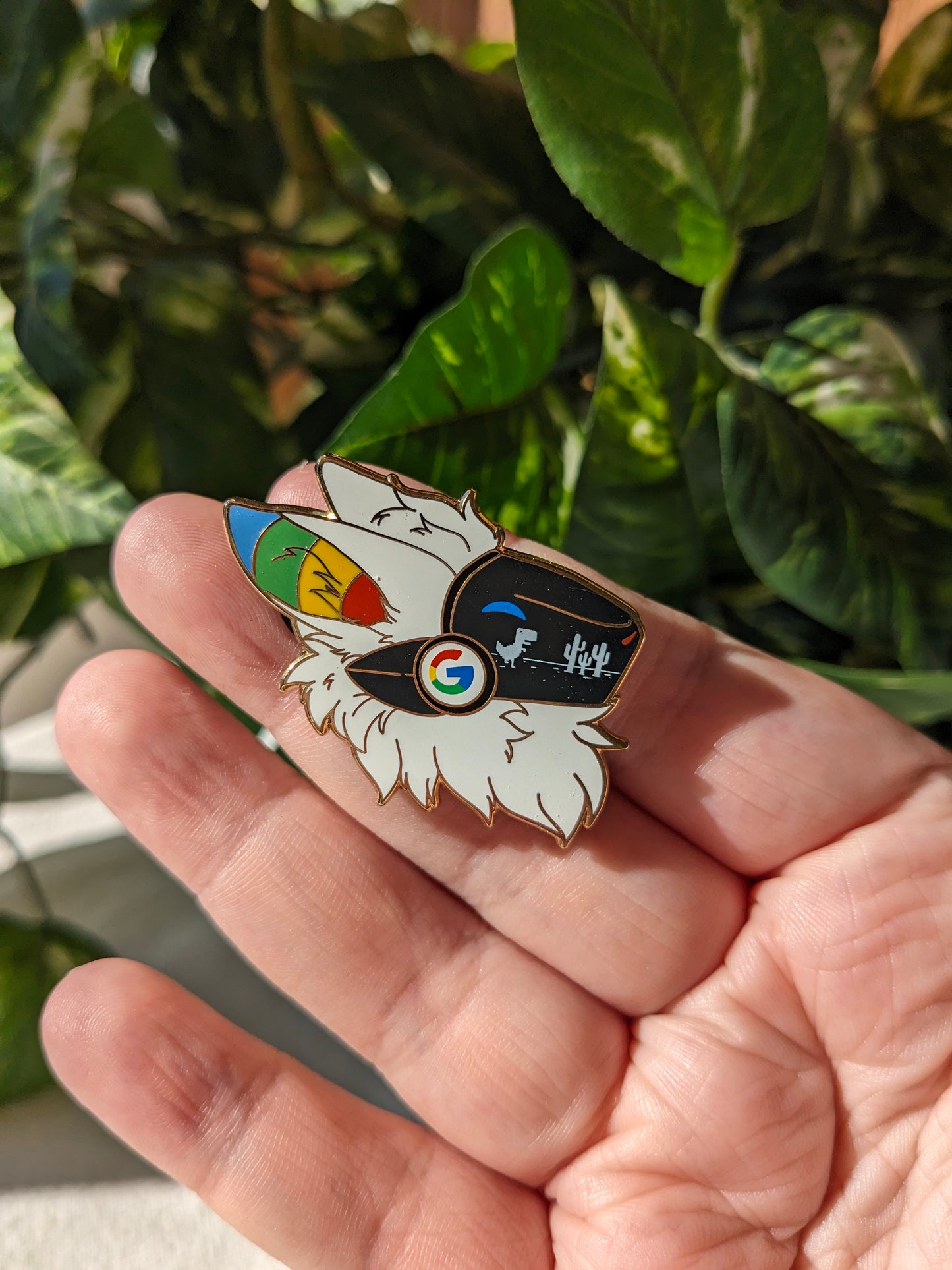 Google Protogen Enamel Pin