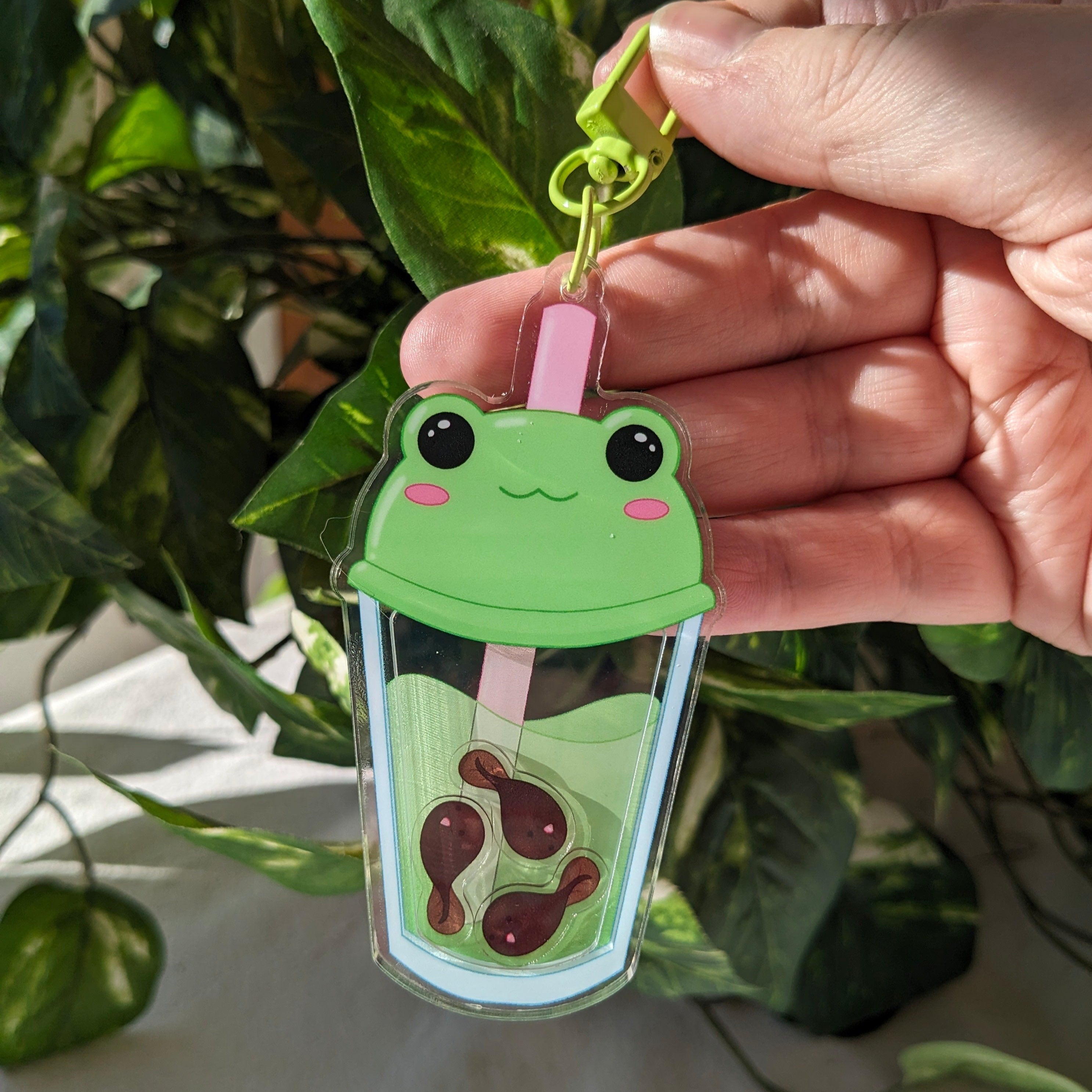 Cute Frog Acrylic Keychain -  Canada