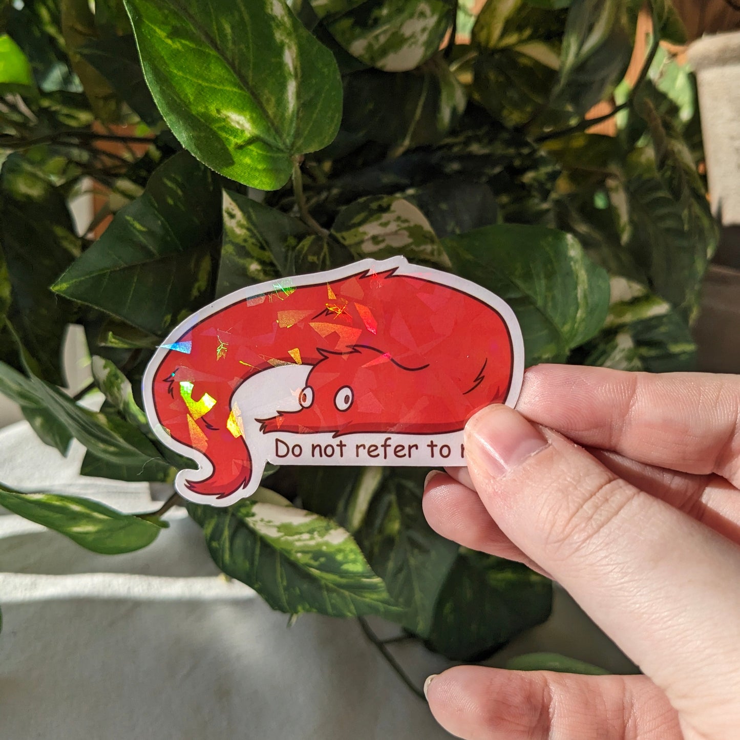 Chaotic Worm On A String Sticker
