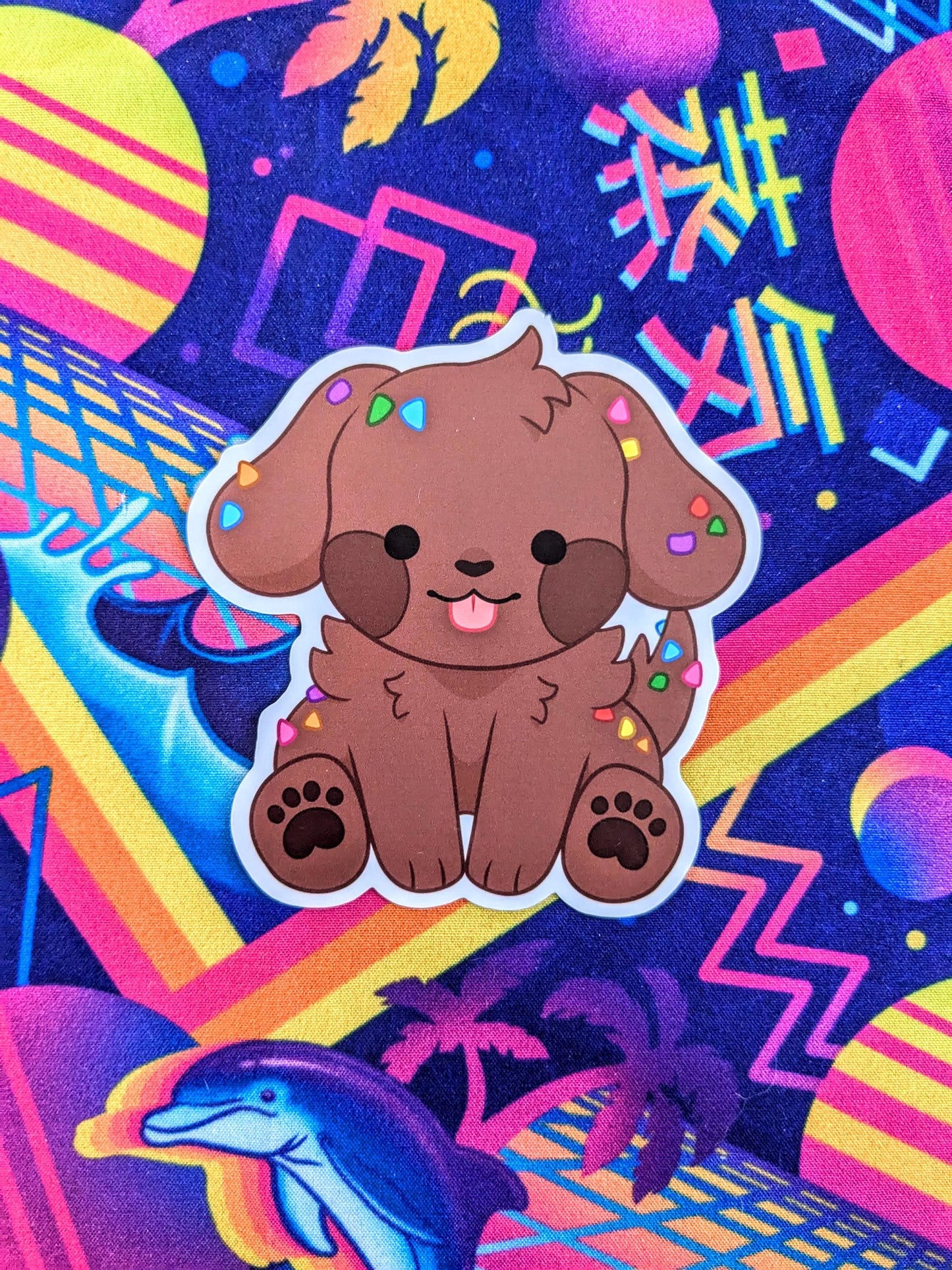 Cosmic Puppy Cute Vinyl Sticker 3 Inches