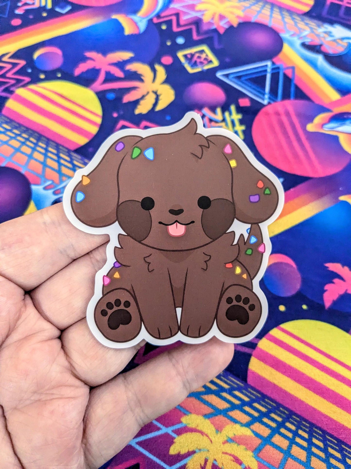 Cosmic Puppy Cute Vinyl Sticker 3 Inches
