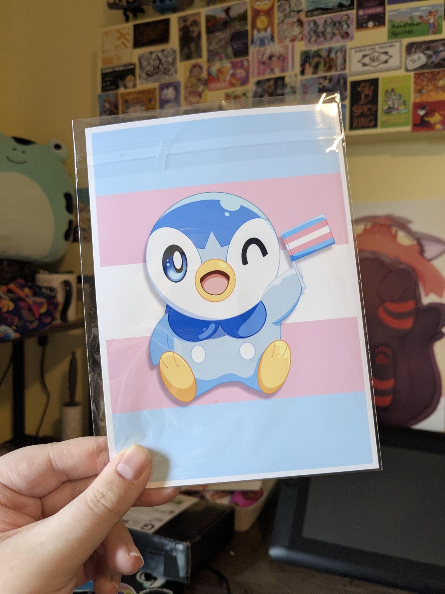 Transgender Piplup Pokemon 5x7 Art Print