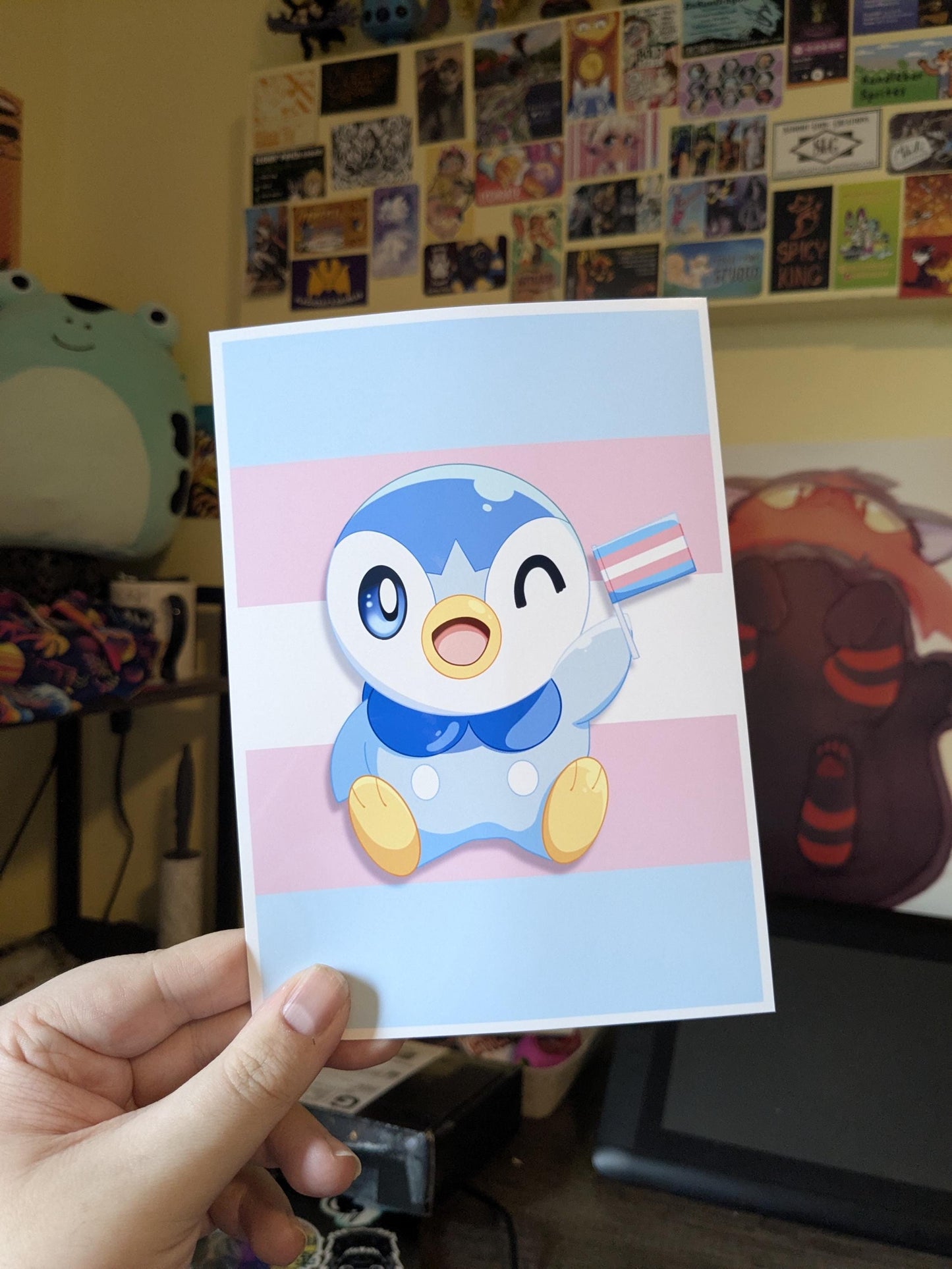 Transgender Piplup Pokemon 5x7 Art Print