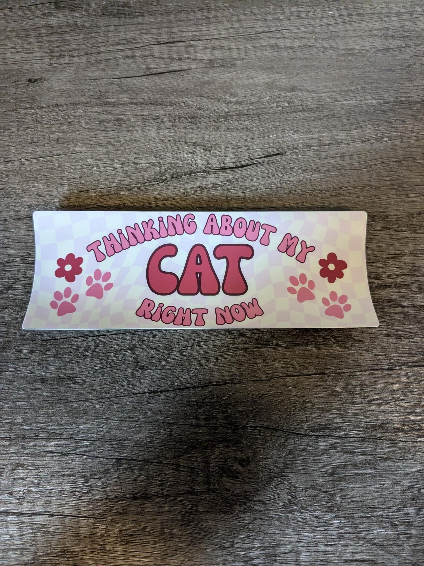 Thinking About My Cats Right Now Bumper Sticker