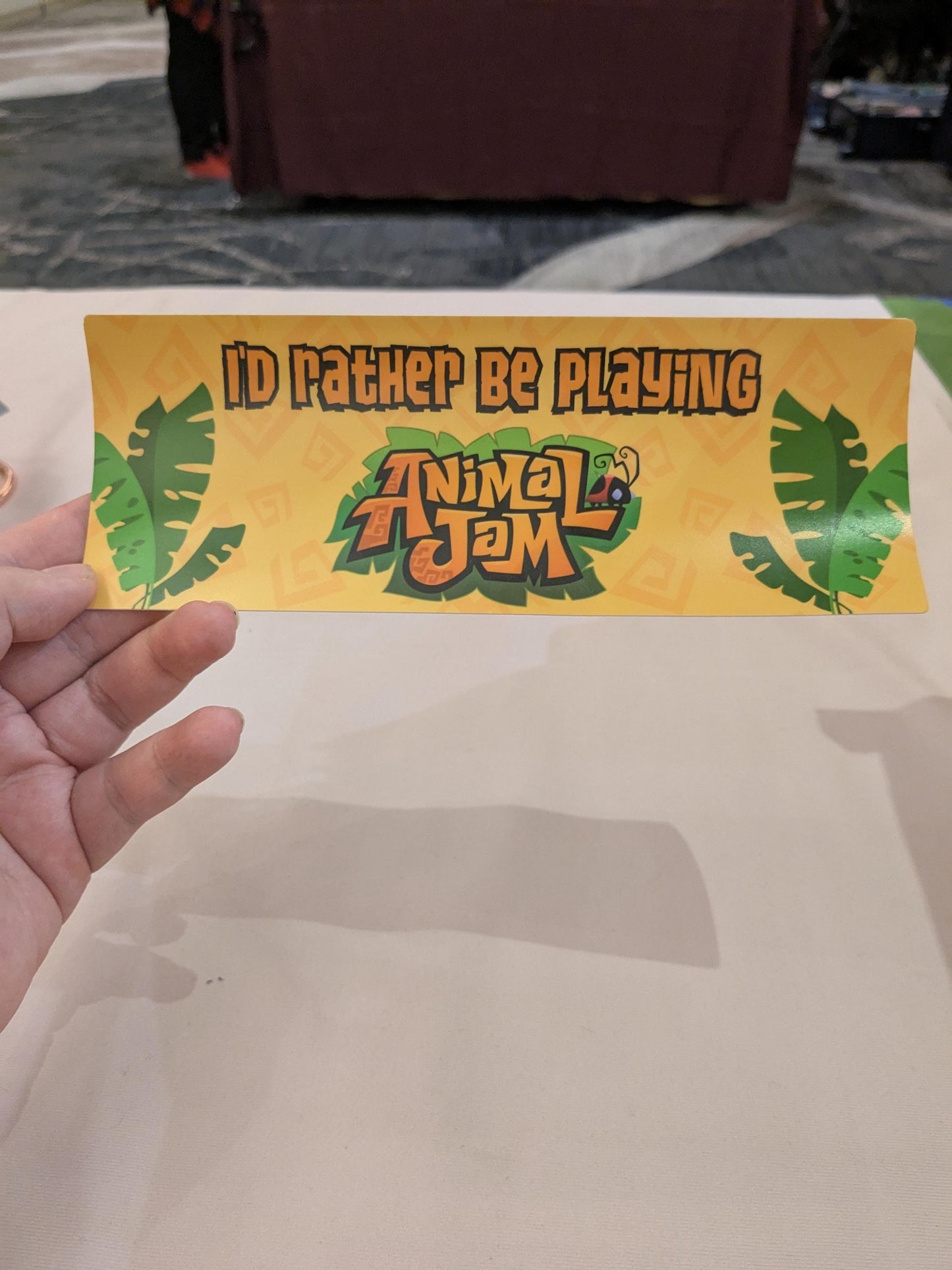Id Rather Be Playing Animal Jam Bumper Sticker
