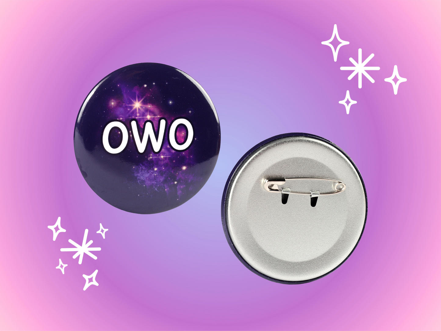 OWO Cute Furry 2.2 Inch Pinback Button