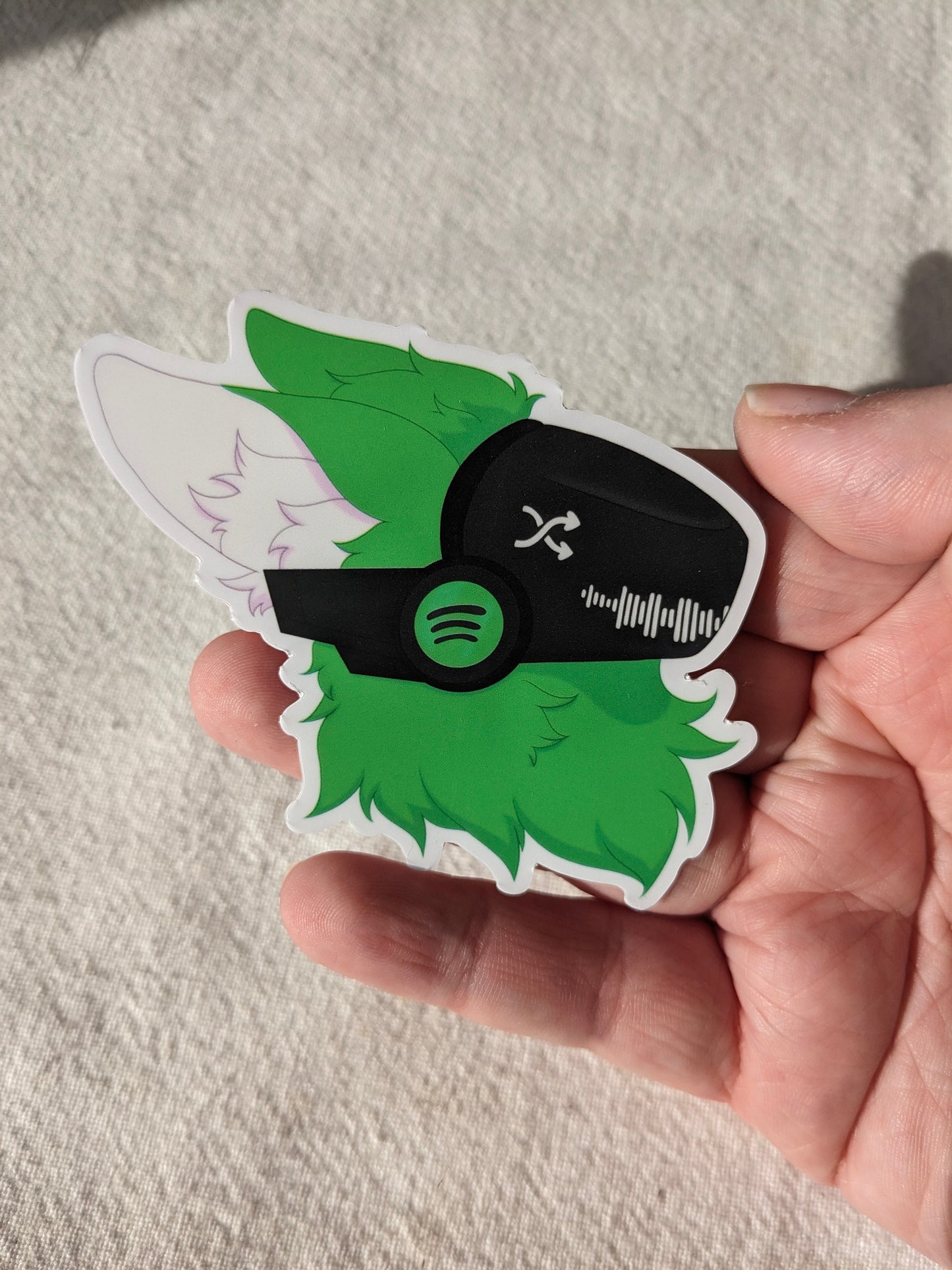 Music App Protogen Sticker | 3 Inch
