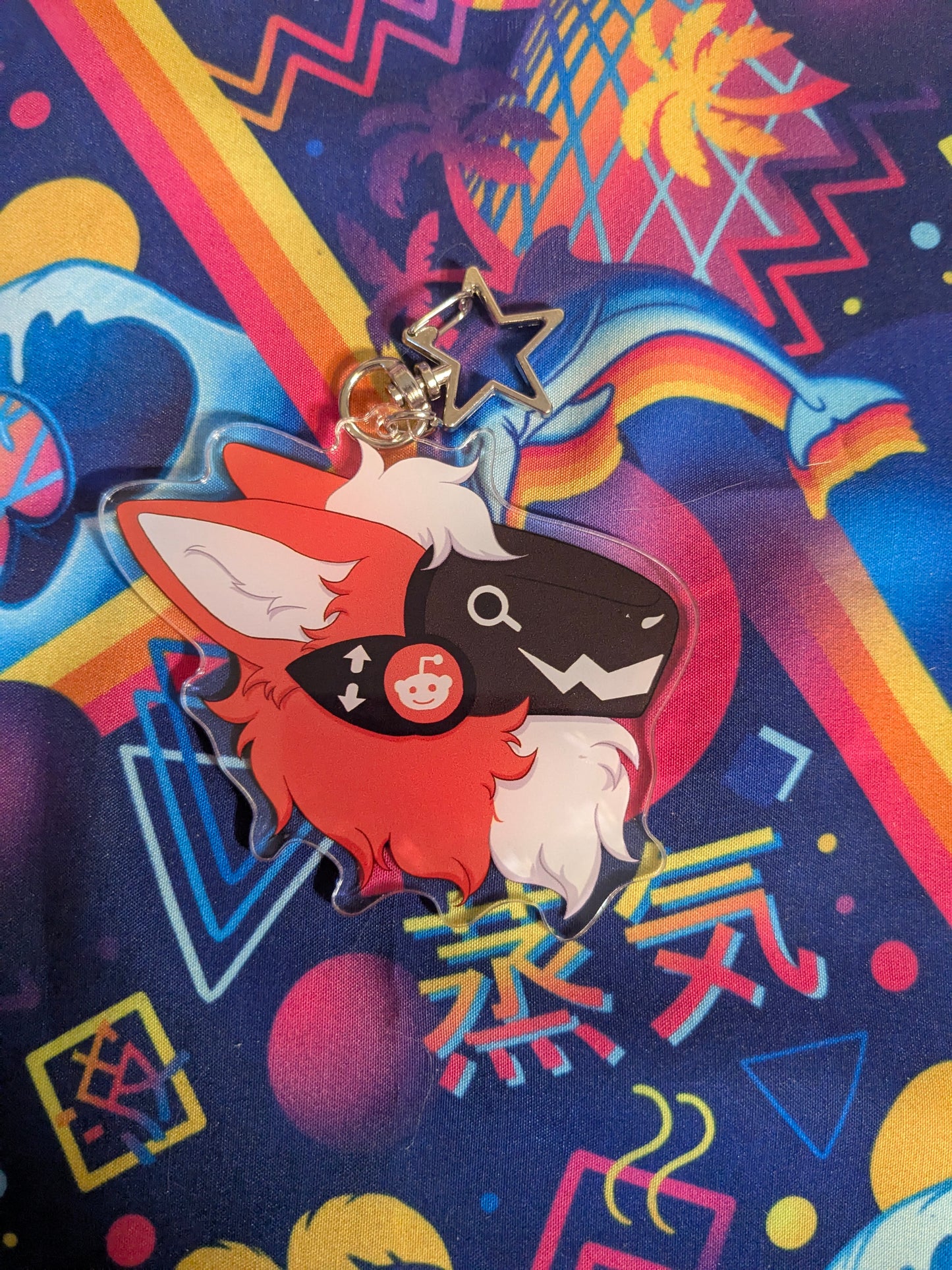 Reddit Protogen | 3 inch Acrylic Charm