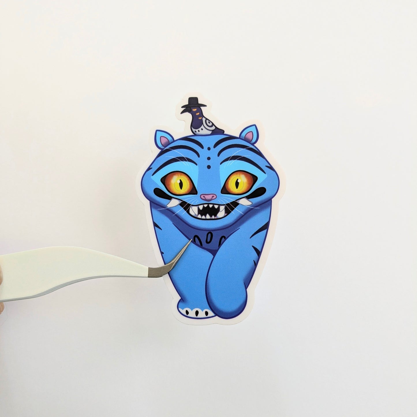 Derpy The Tiger & Sussy KPop Demon Hunters 3 inch Vinyl Sticker