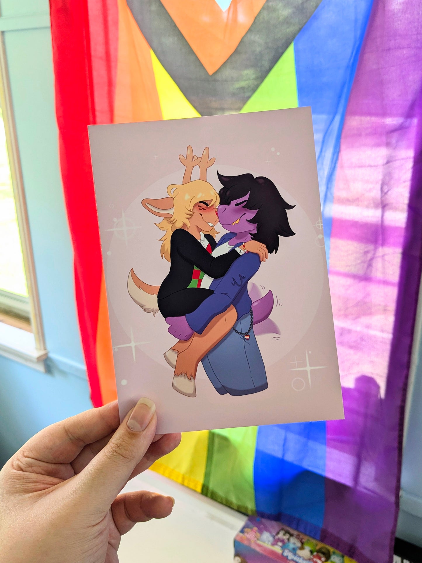 Suselle DELTARUNE Susie & Noelle 5x7 Art Print