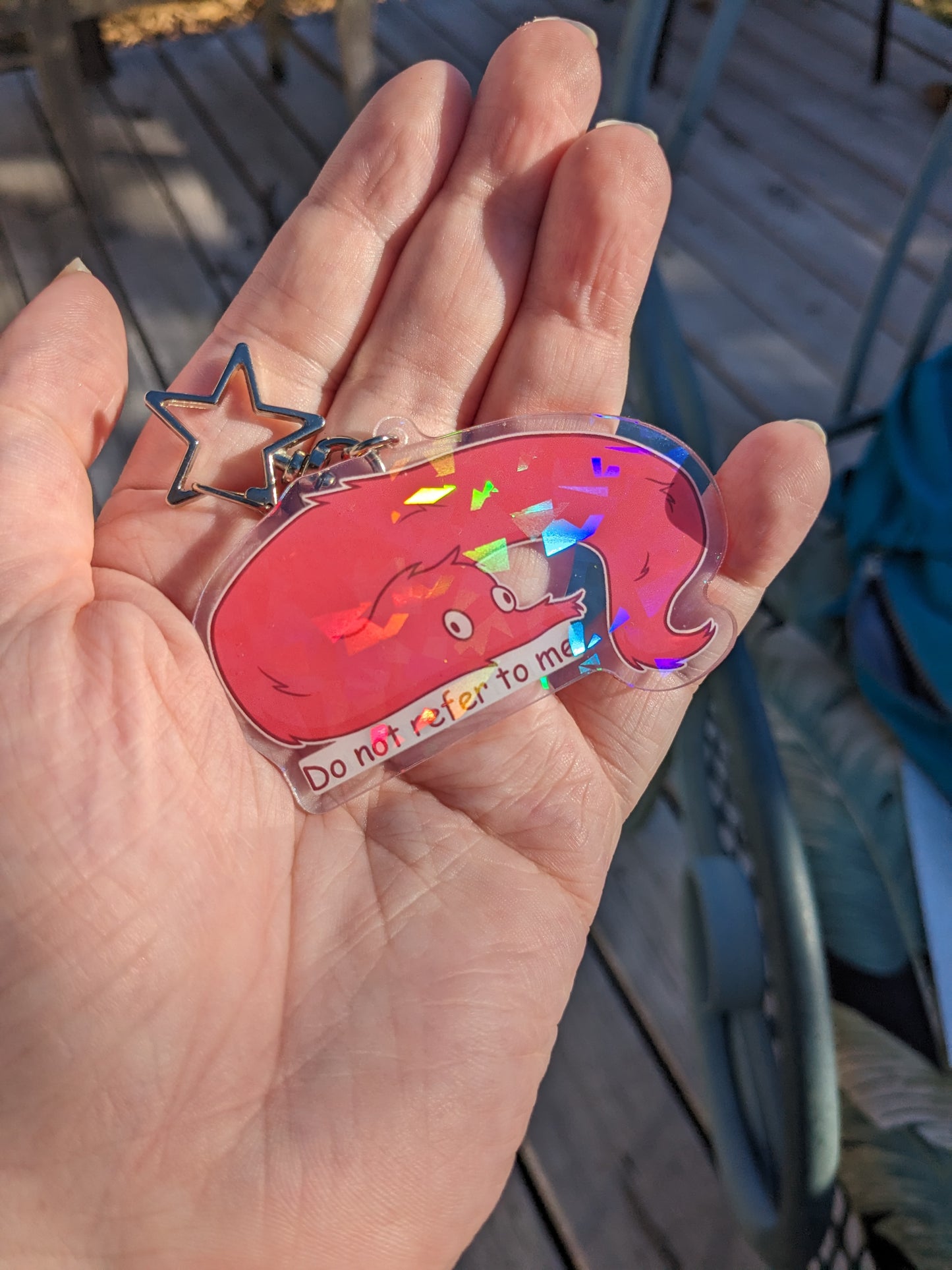 Chaotic Worm On A String Acrylic Charm