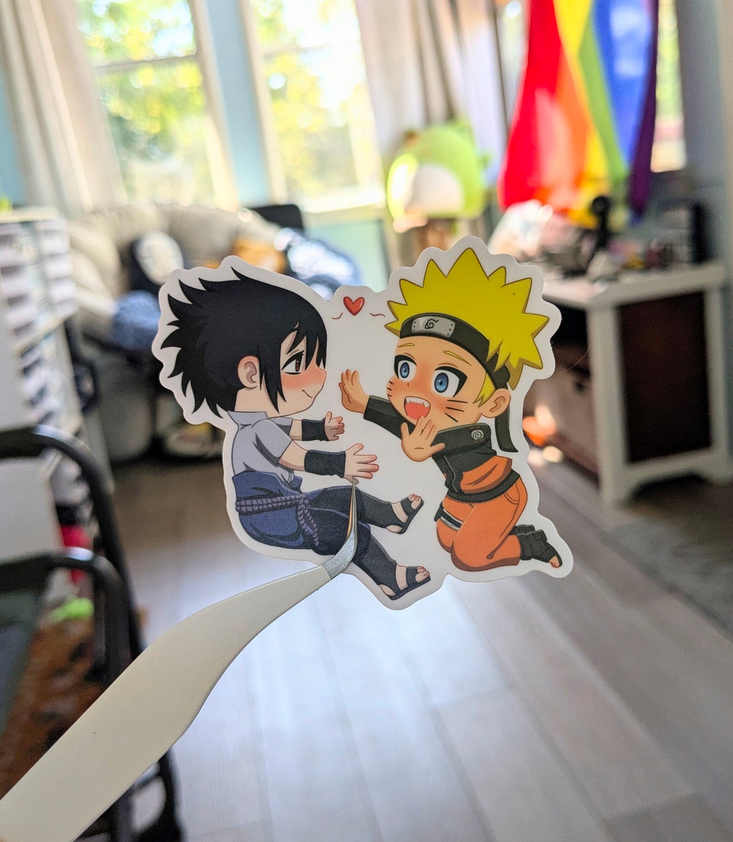 NaruSasu Chibi Naruto 3 inch Vinyl Sticker