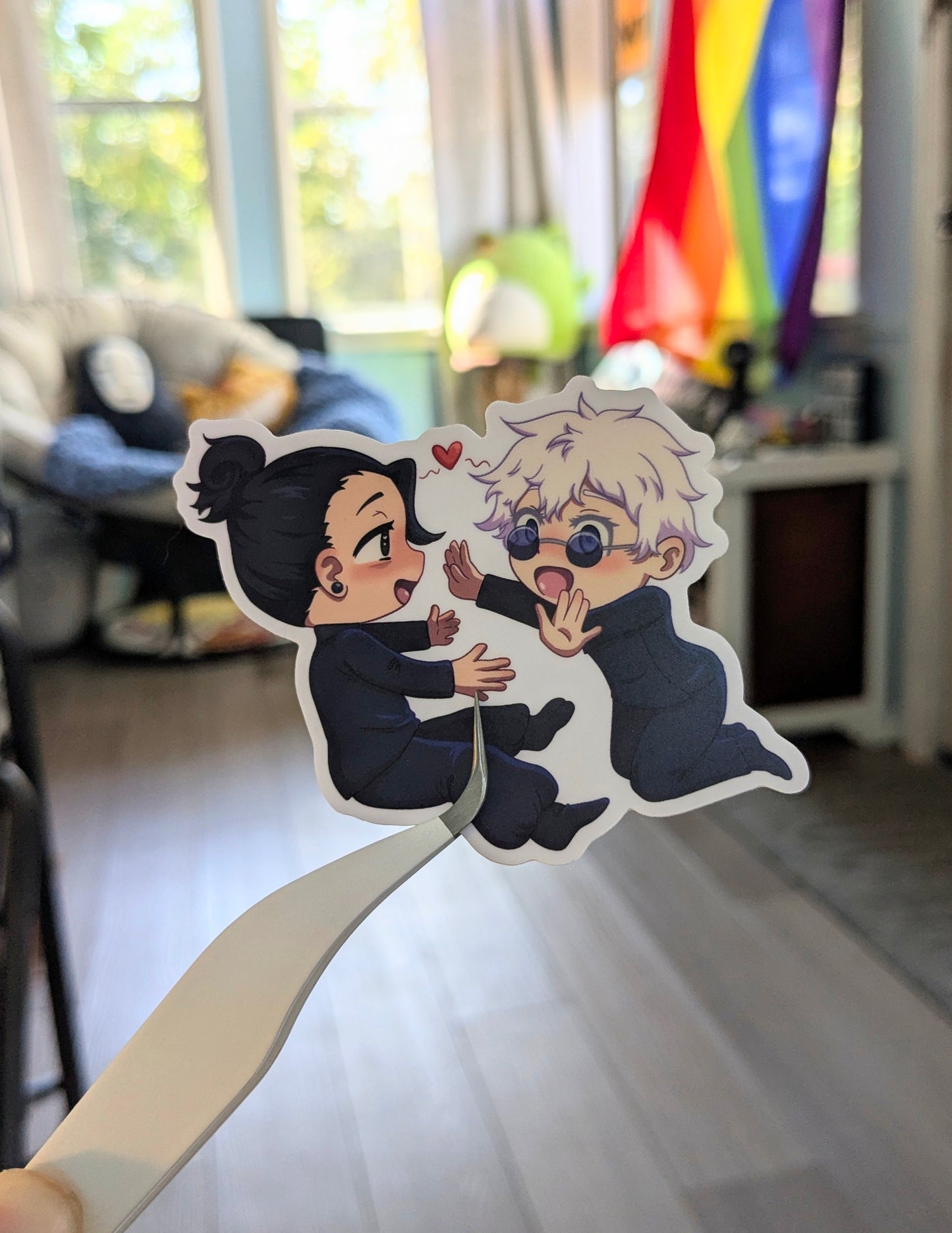 SatoSugu Chibi Jujitsu Kaisen JJK 3 inch Vinyl Sticker