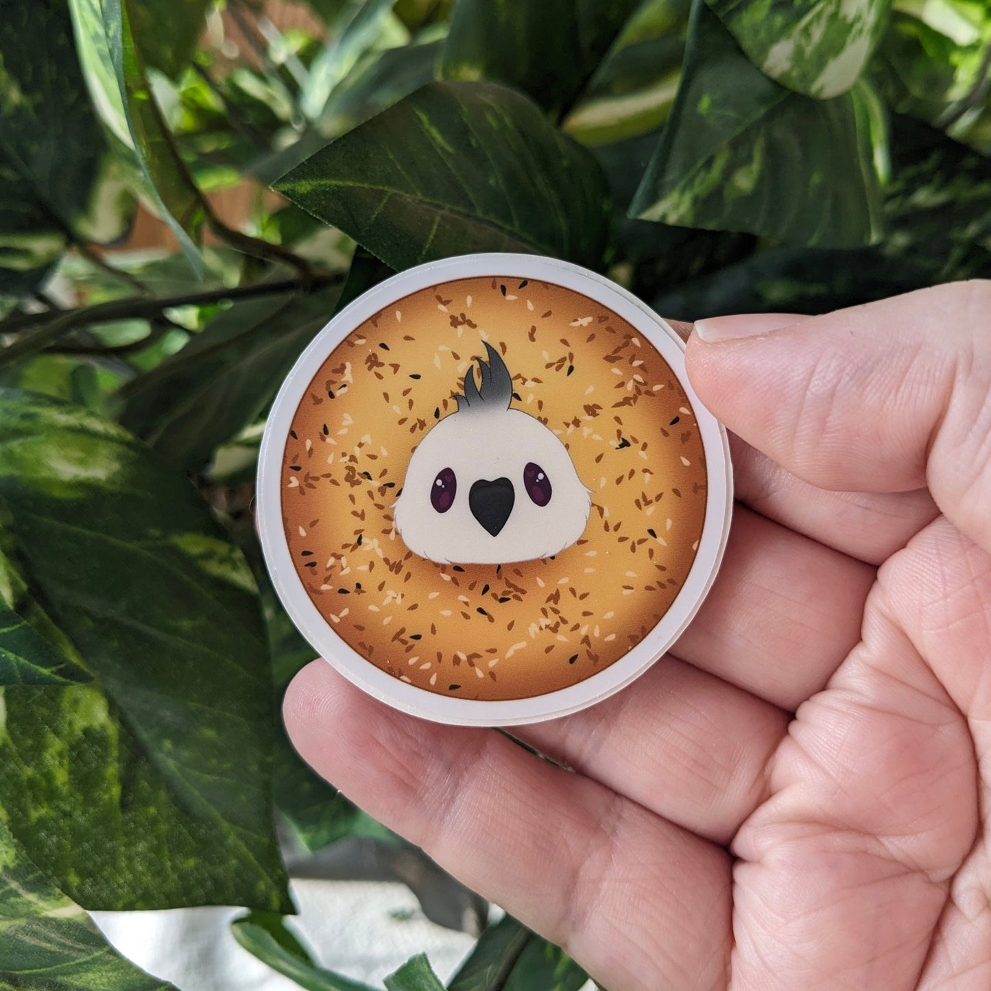 Bagel the Cockatiel Sticker