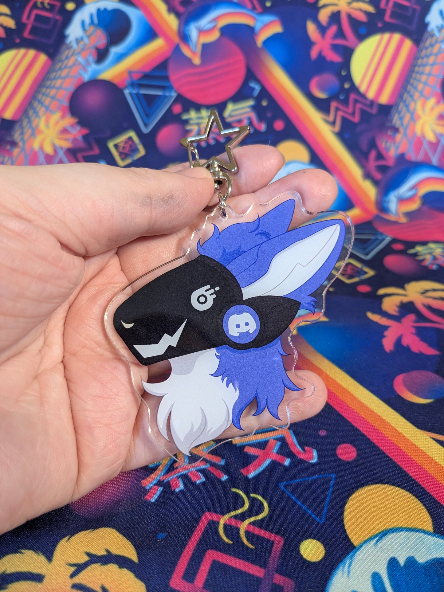 Discord Protogen | 3 inch Acrylic Charm