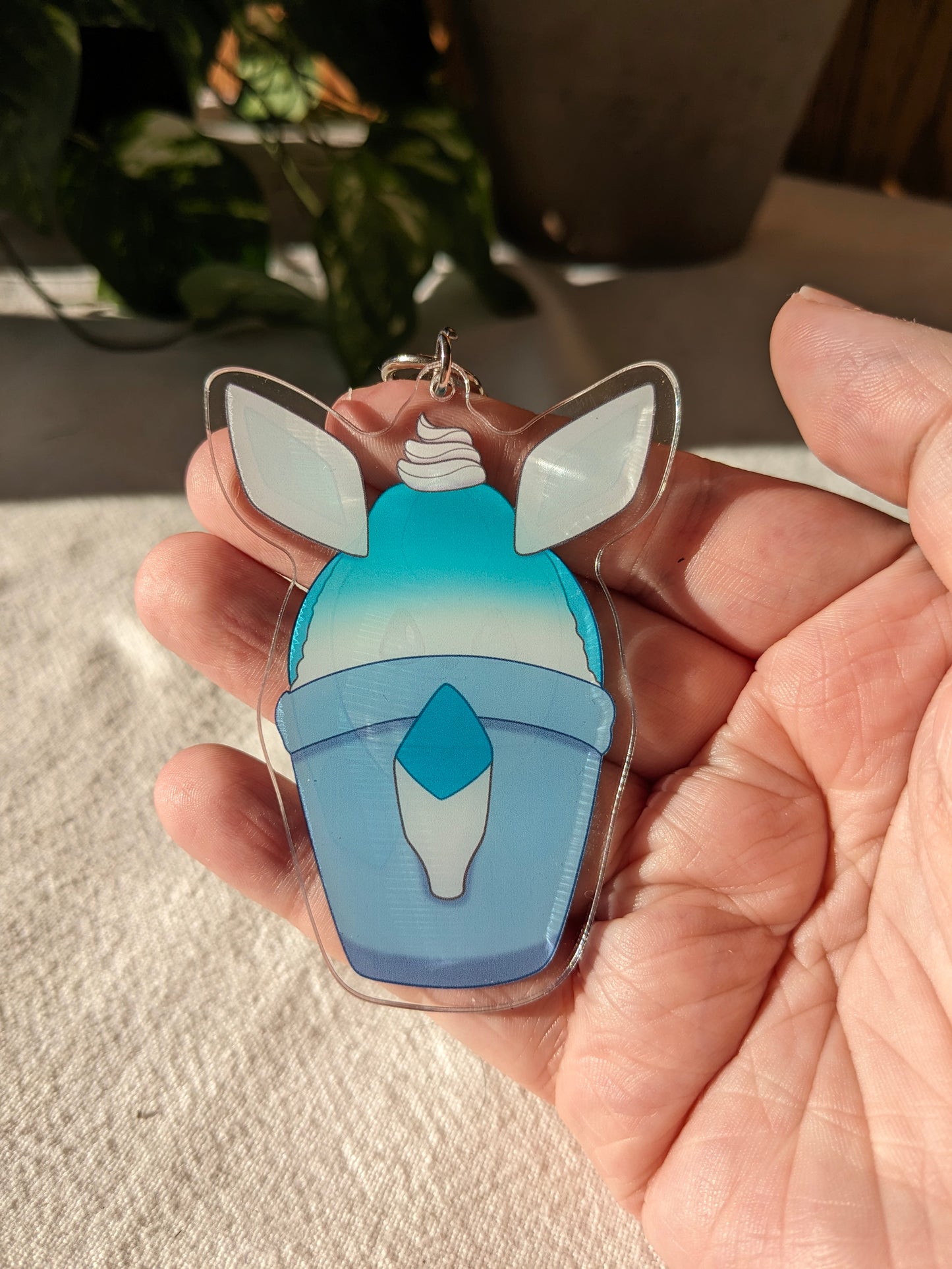 Glaceon Shaved Ice Dessert | Acrylic Charm