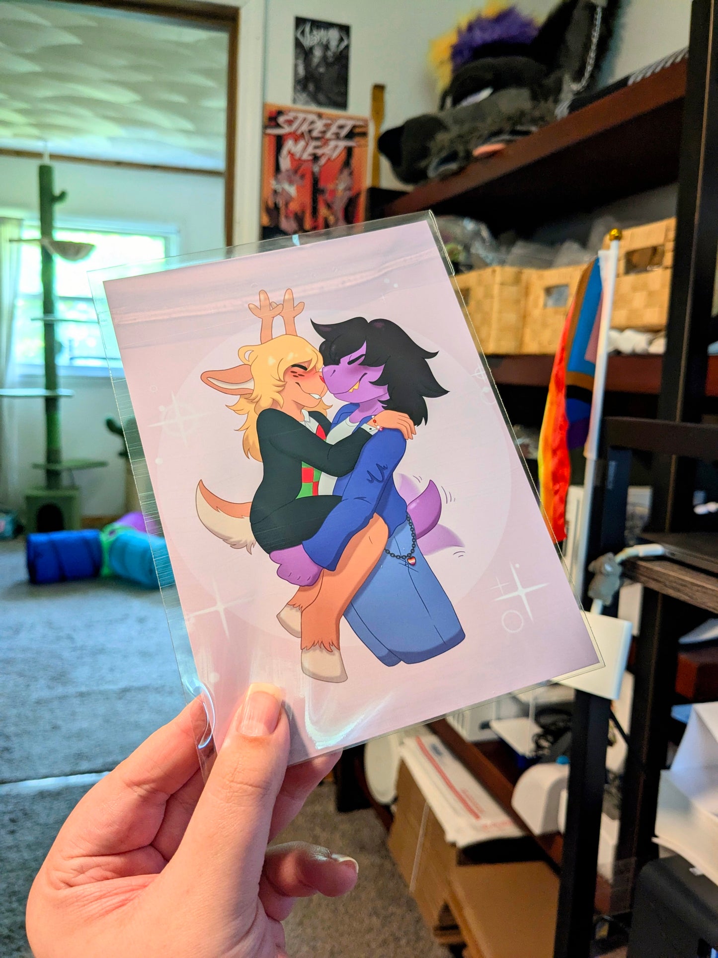 Suselle DELTARUNE Susie & Noelle 5x7 Art Print