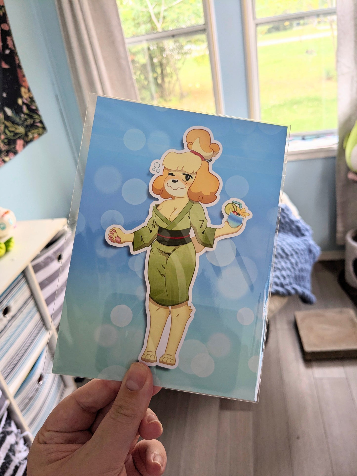 Isabelle AC Island Juice 5x7 Art Print