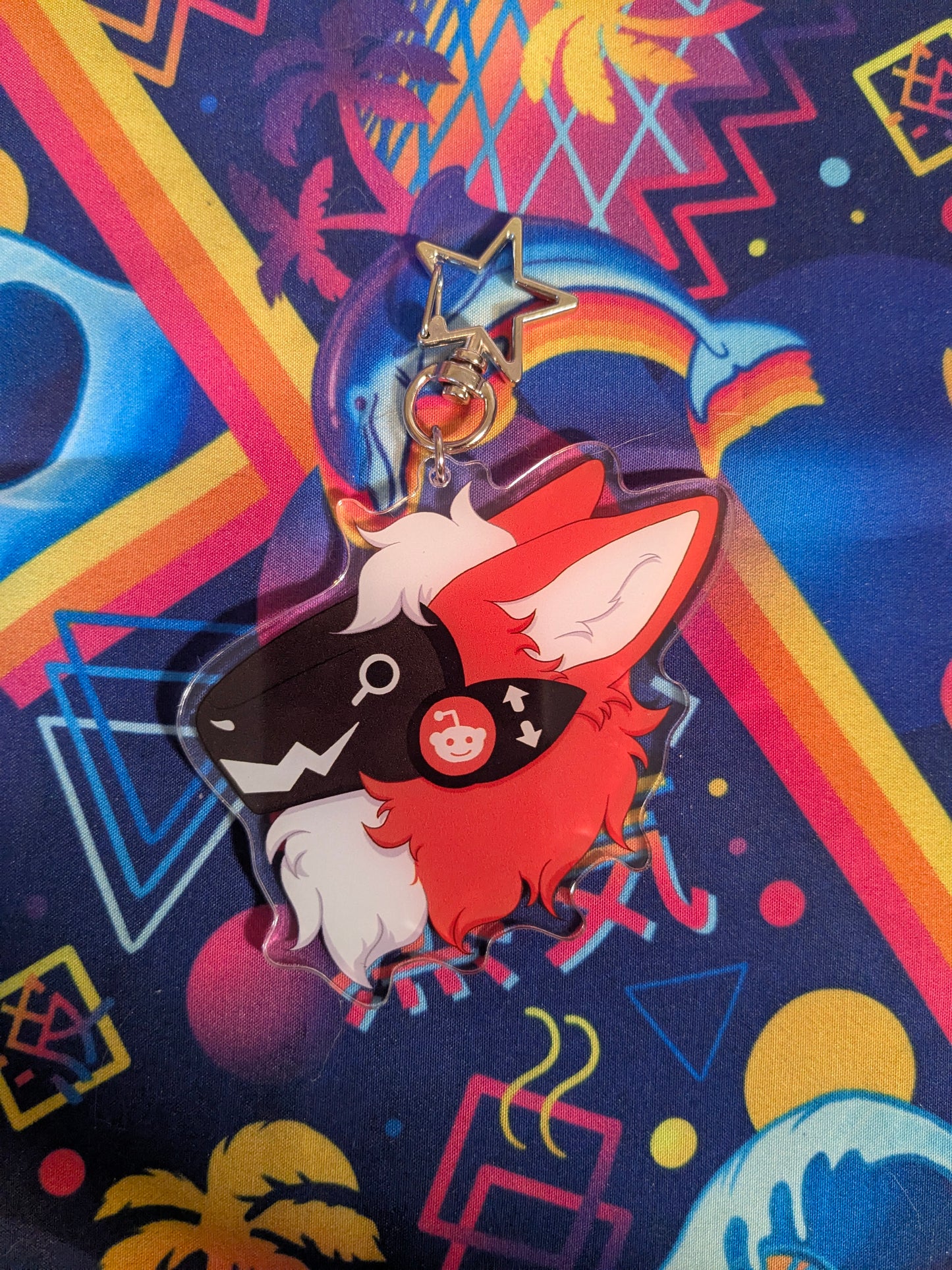 Reddit Protogen | 3 inch Acrylic Charm