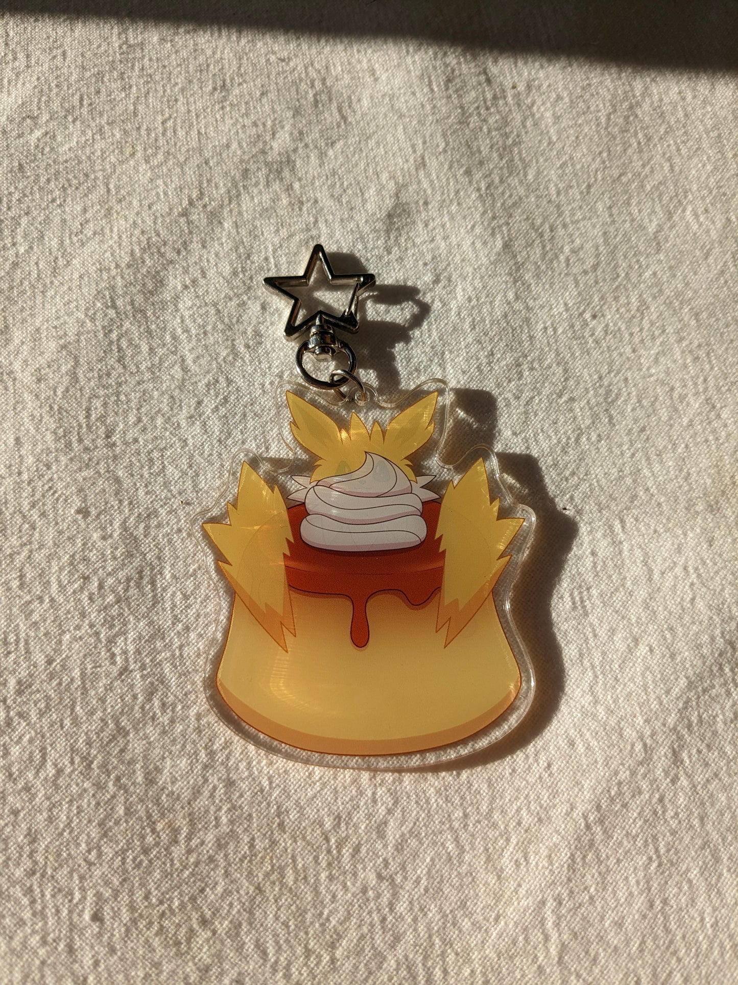 Jolteon Flan Dessert | Acrylic Charm