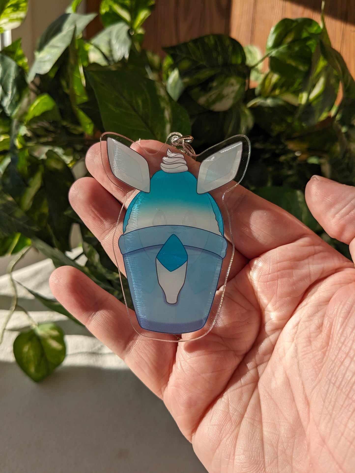 Glaceon Shaved Ice Dessert | Acrylic Charm