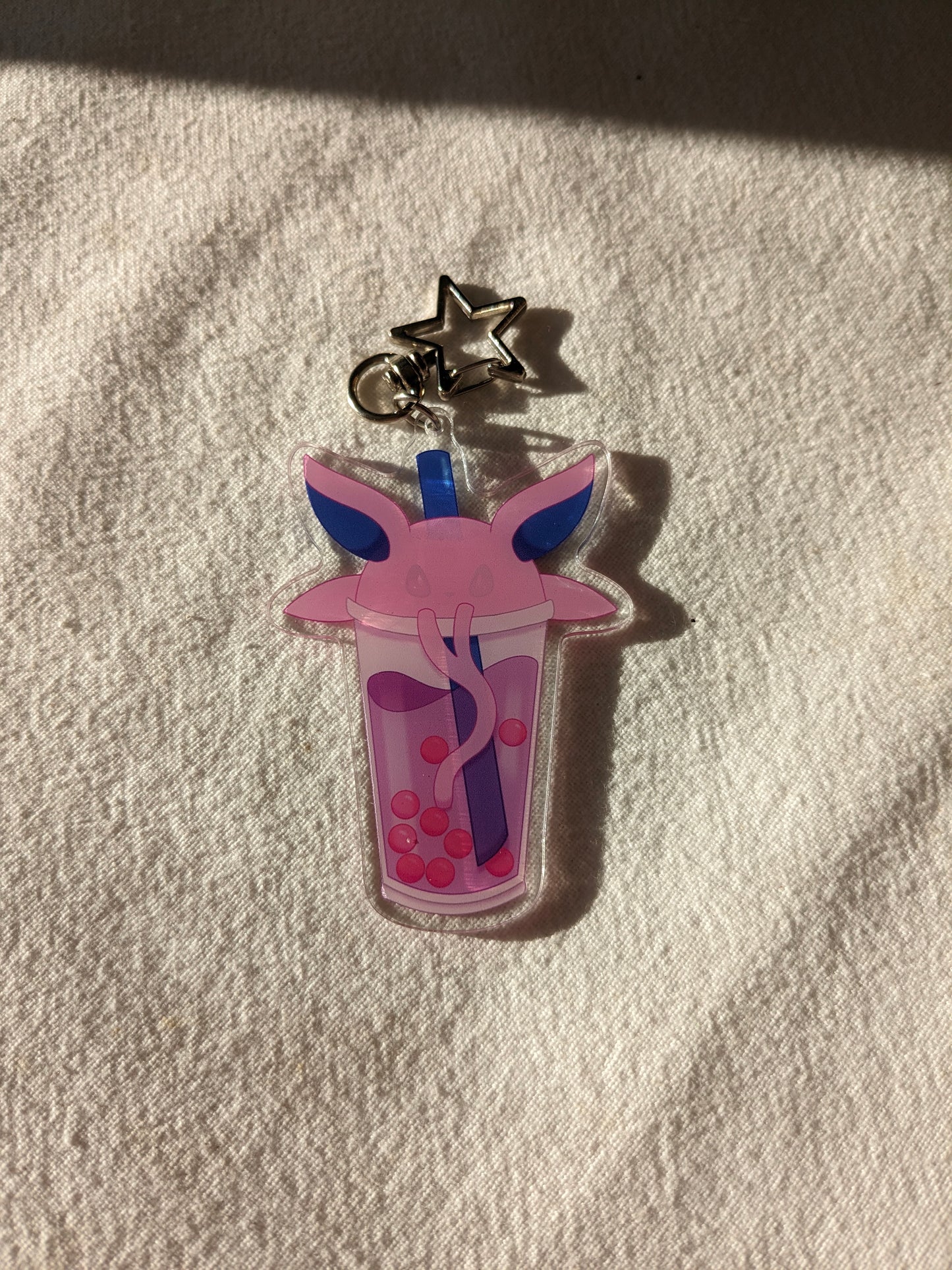 Espeon Boba Tea Dessert | Acrylic Charm