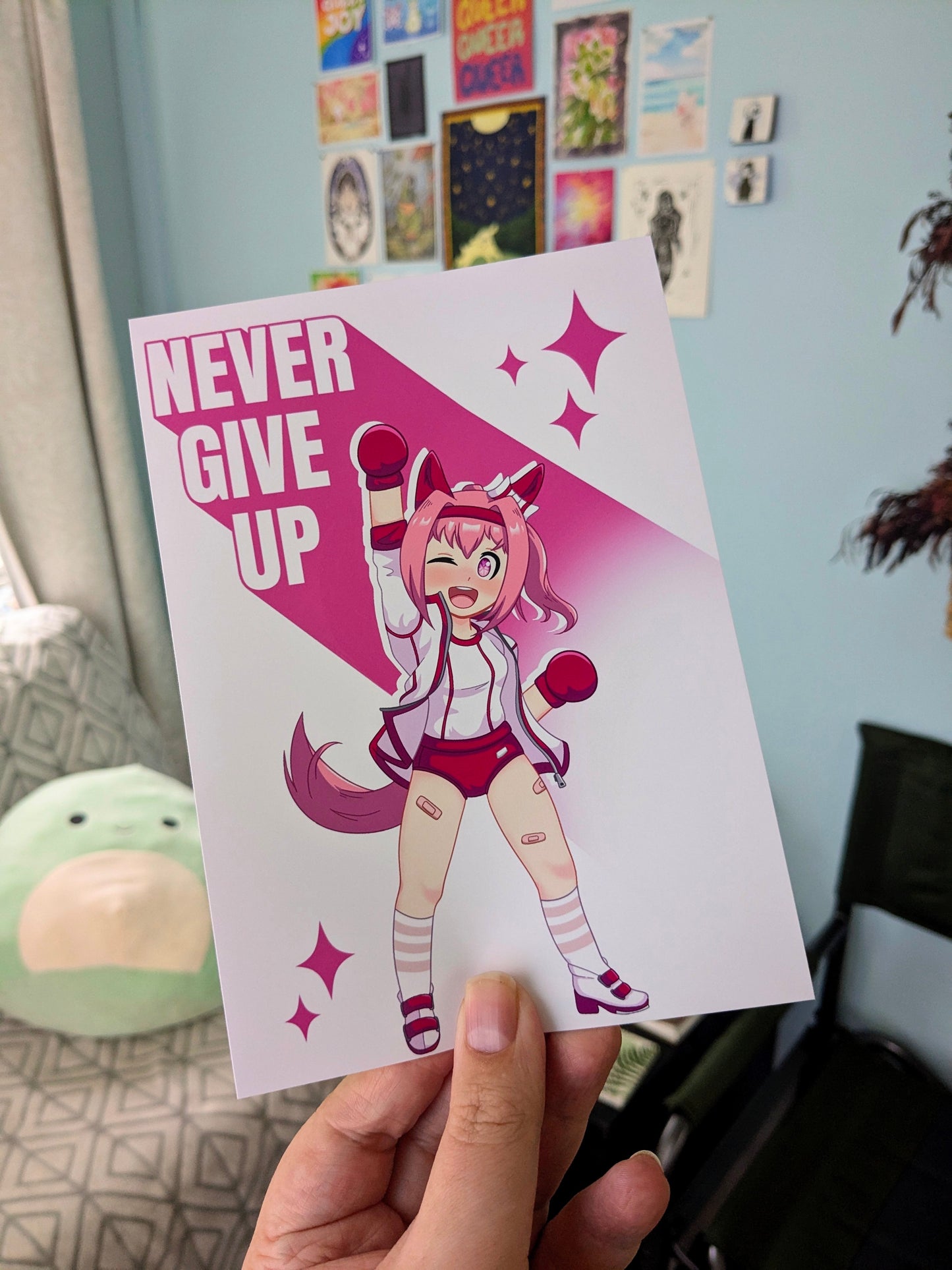 Uma Musume Haru Urara Never Give Up - 5x7 Art Print