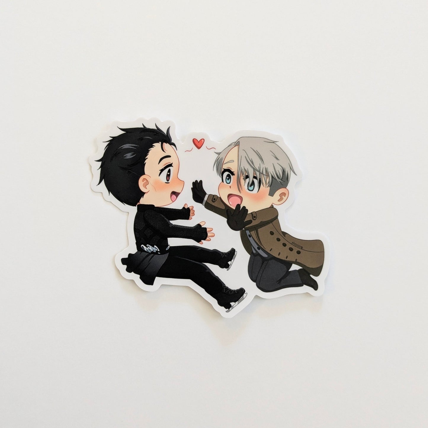 Victuuri Chibi Yuri On Ice 3 inch Vinyl Sticker