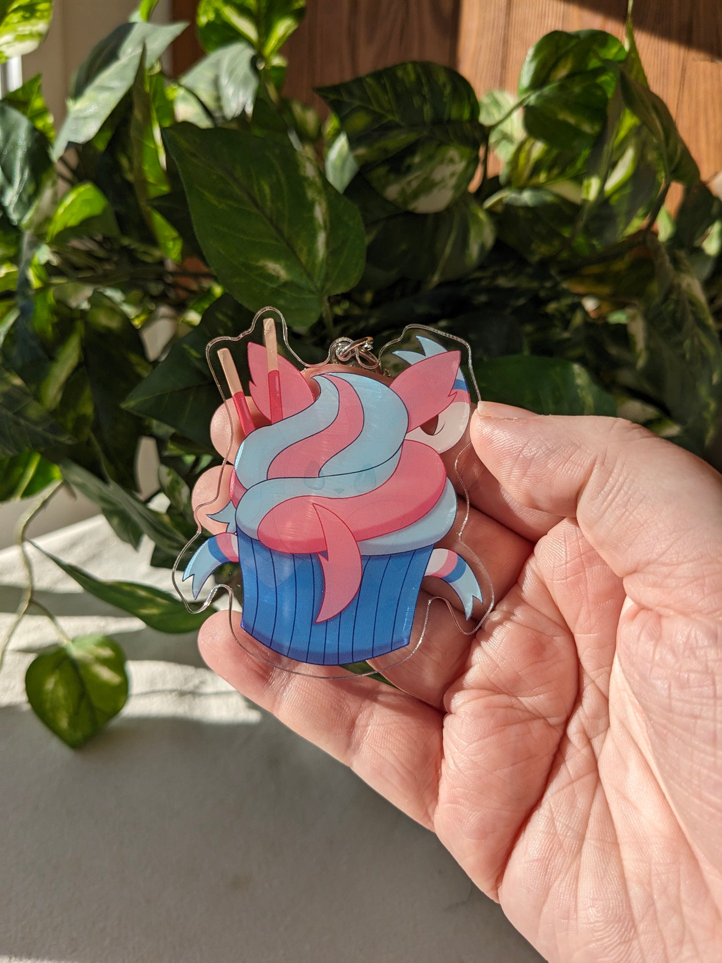 Sylveon Cupcake Dessert | Acrylic Charm