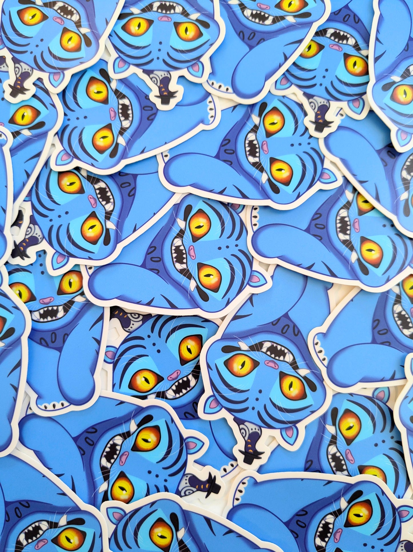 Derpy The Tiger & Sussy KPop Demon Hunters 3 inch Vinyl Sticker