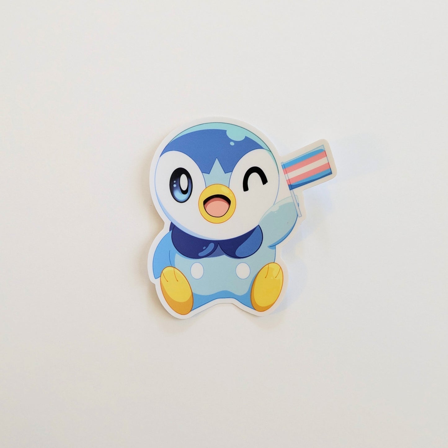 Transgender Piplup Pokemon 3 inch Vinyl Sticker