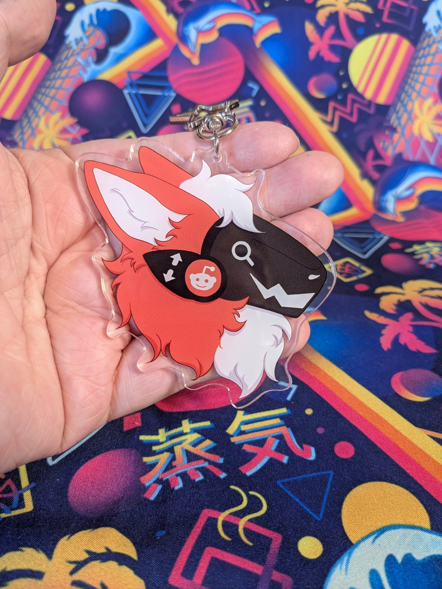 Reddit Protogen | 3 inch Acrylic Charm