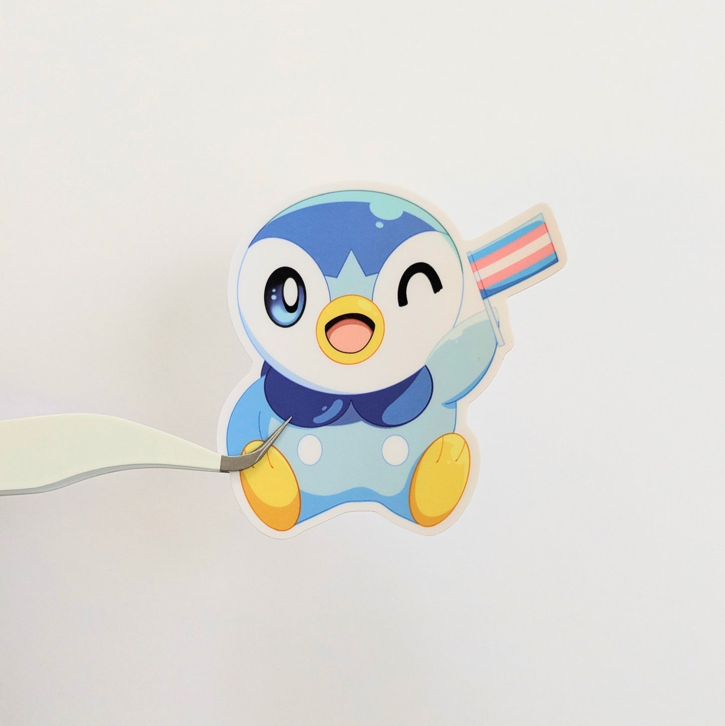 Transgender Piplup Pokemon 3 inch Vinyl Sticker