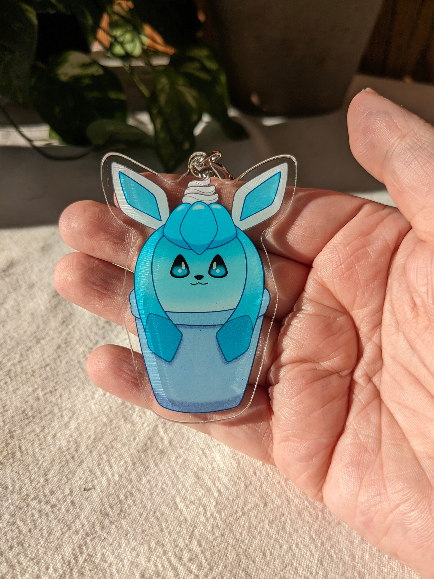Glaceon Shaved Ice Dessert | Acrylic Charm