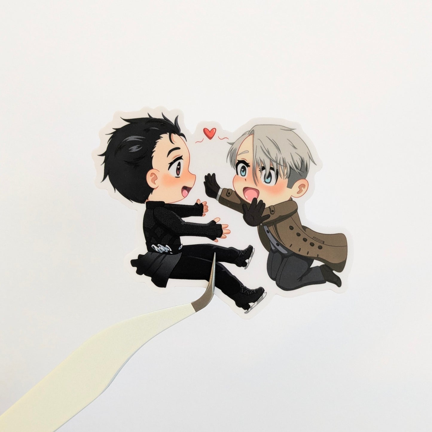Victuuri Chibi Yuri On Ice 3 inch Vinyl Sticker
