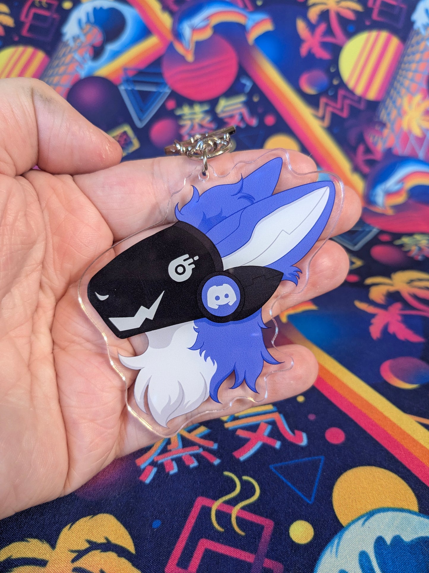 Discord Protogen | 3 inch Acrylic Charm