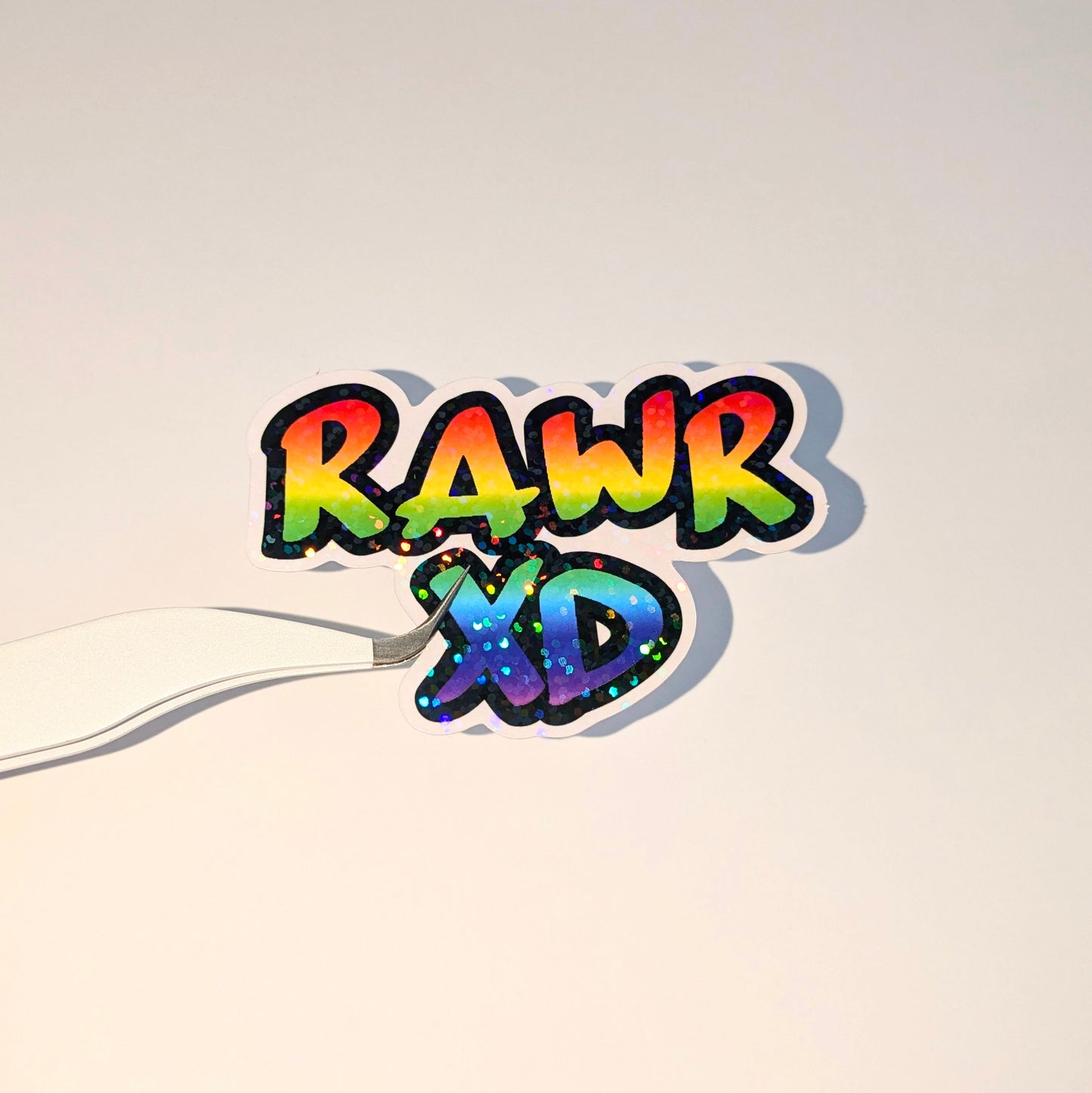 Rawr XD 2000s Nostalgia 3 inch Glitter Vinyl Sticker