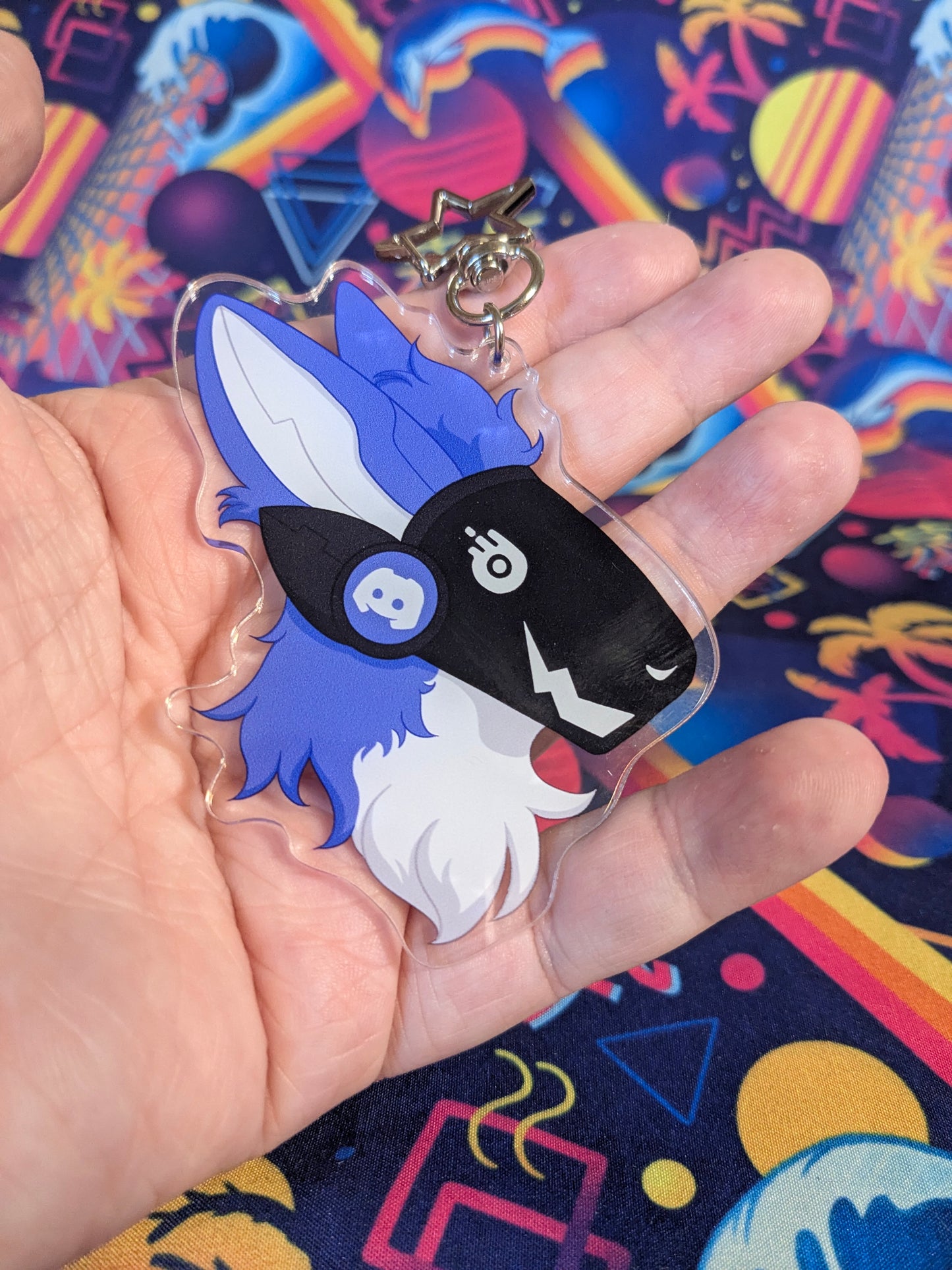 Discord Protogen | 3 inch Acrylic Charm