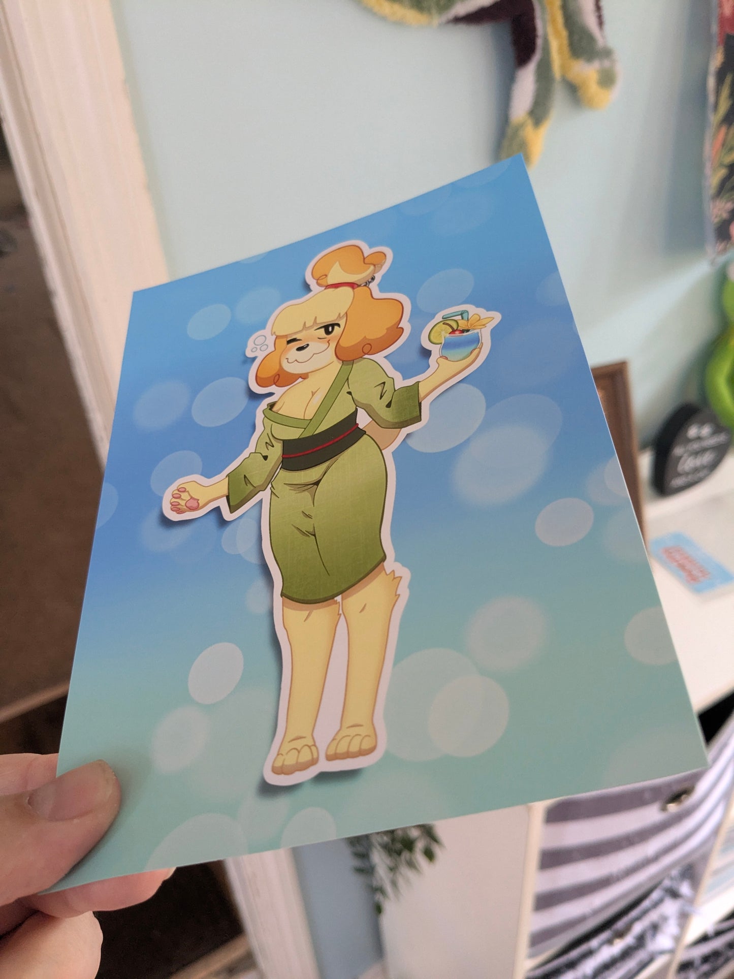 Isabelle AC Island Juice 5x7 Art Print