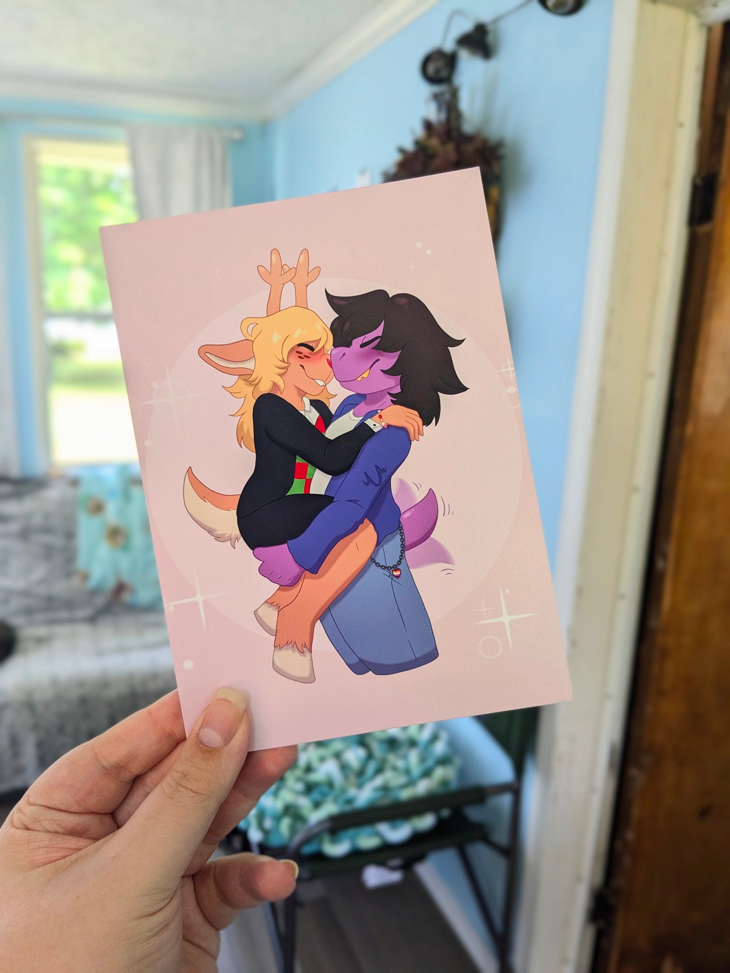 Suselle DELTARUNE Susie & Noelle 5x7 Art Print