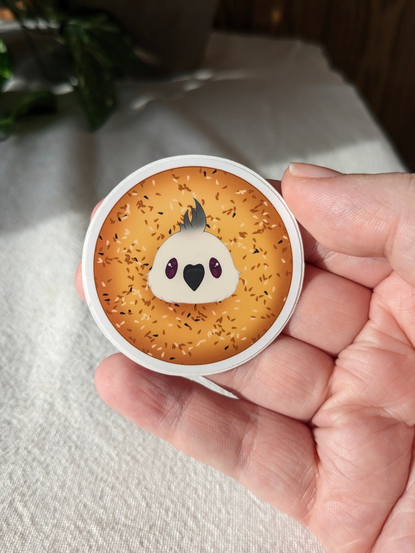 Bagel the Cockatiel Sticker