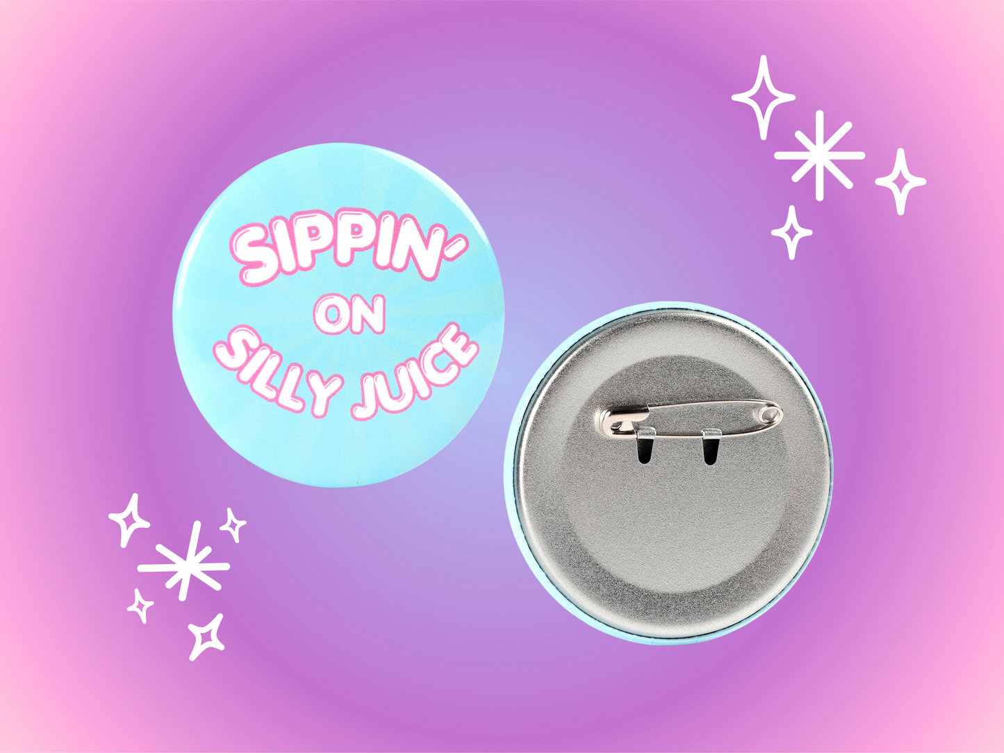 Silly Juice 2.2 Inch Pinback Button