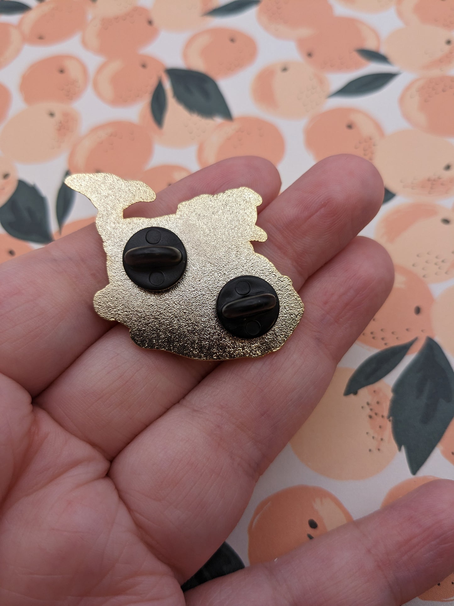 Mushroom Dogskull Enamel Pin