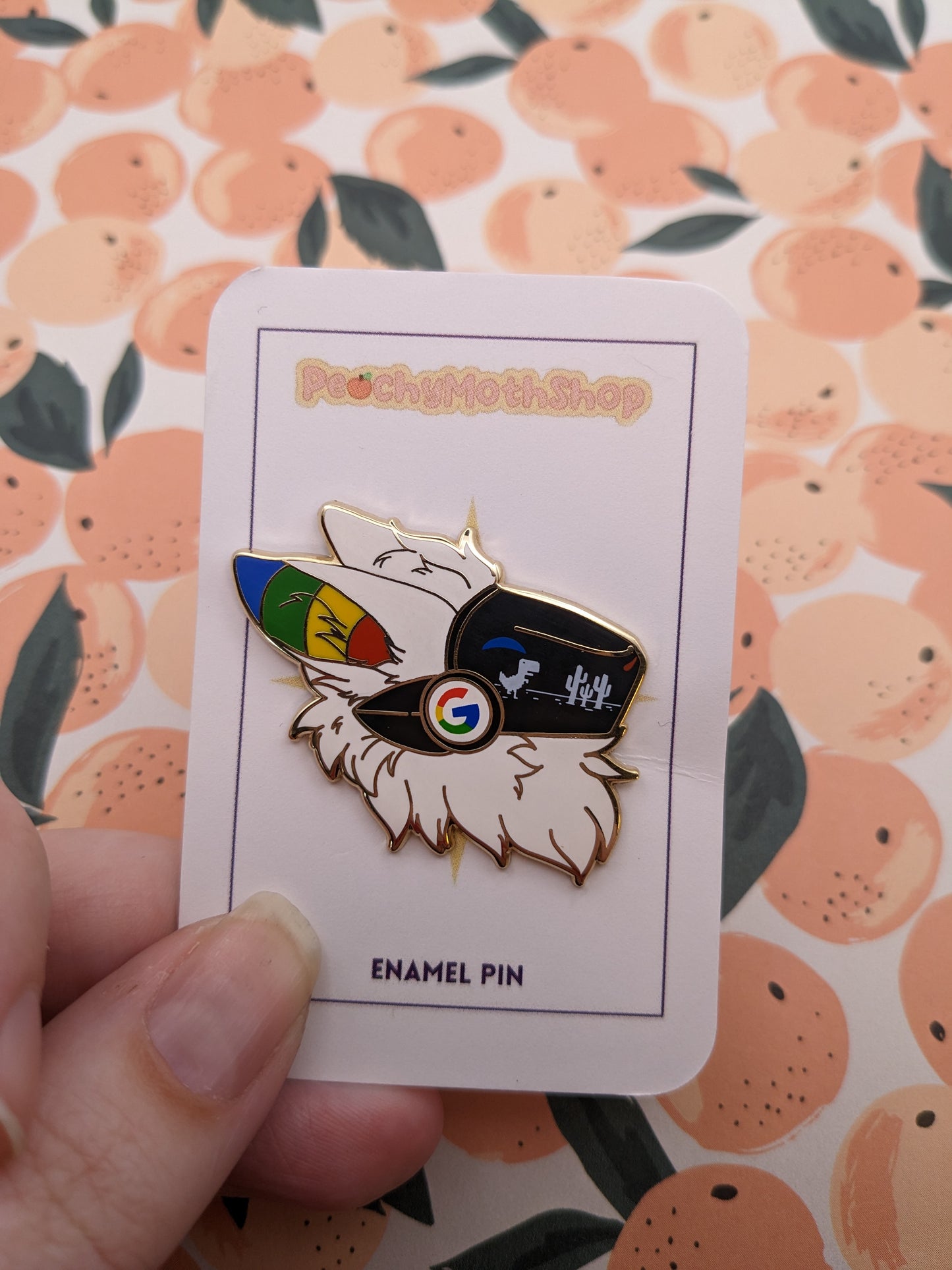 Google Protogen Enamel Pin